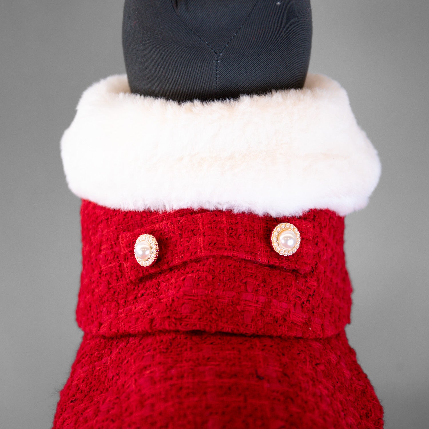 The Antoinette Overcoat Holiday Crimson