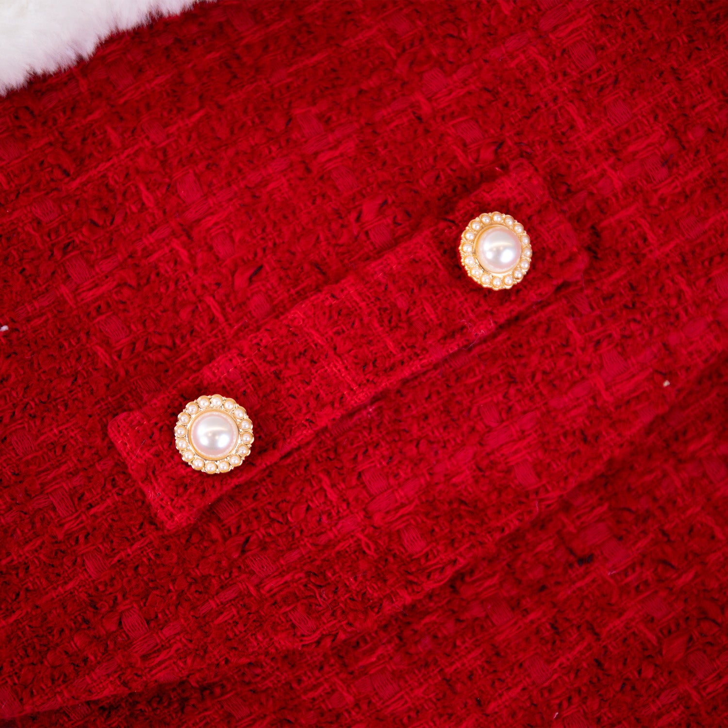 The Antoinette Overcoat Holiday Crimson