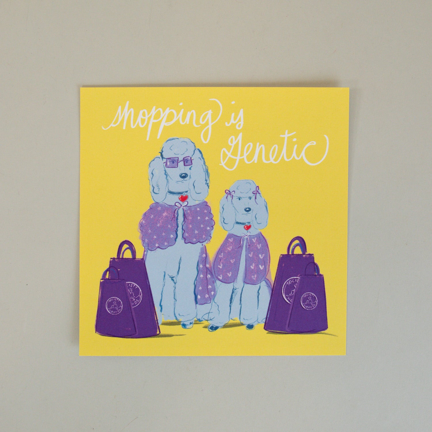 Shopping is Genetic Greeting Card