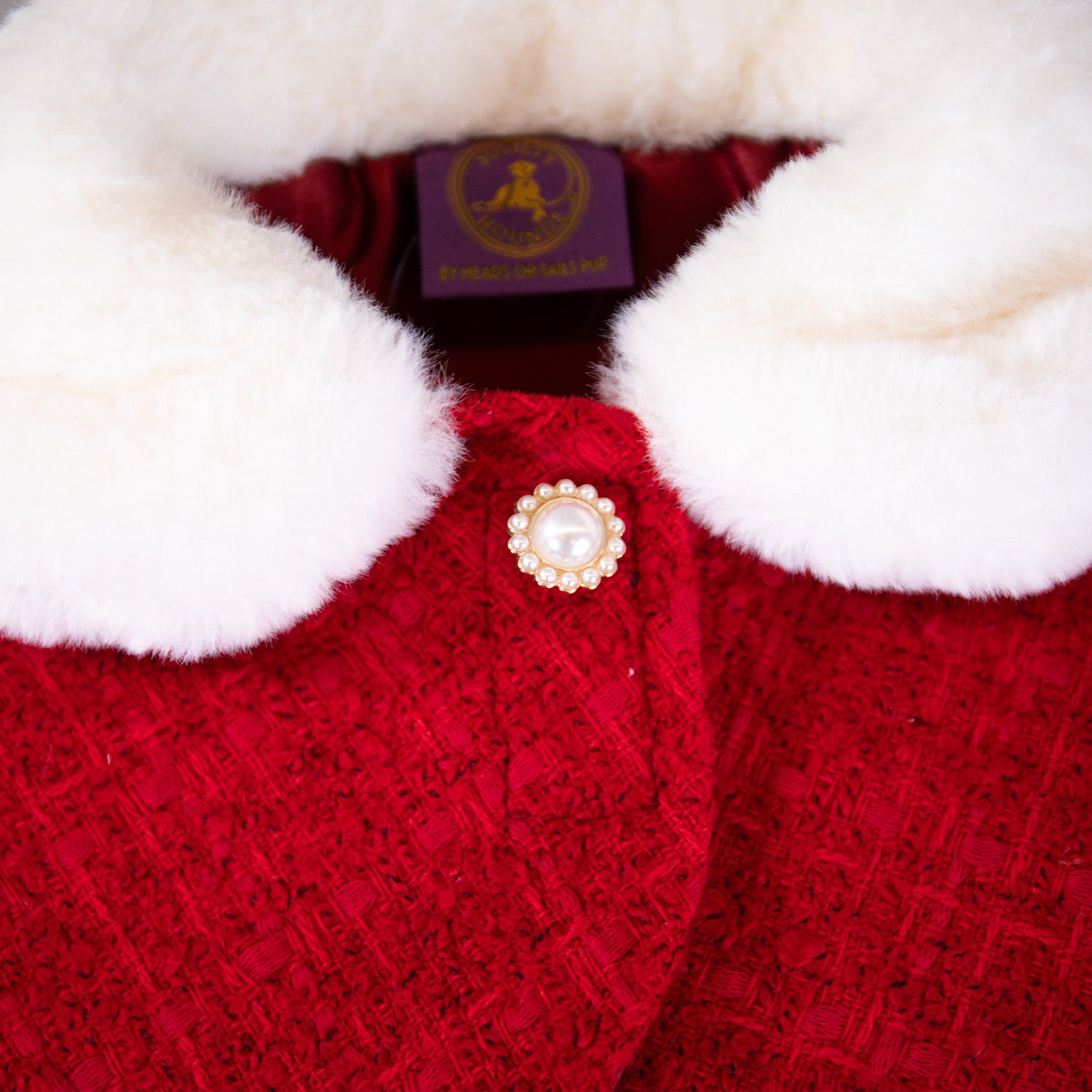 The Antoinette Overcoat Holiday Crimson