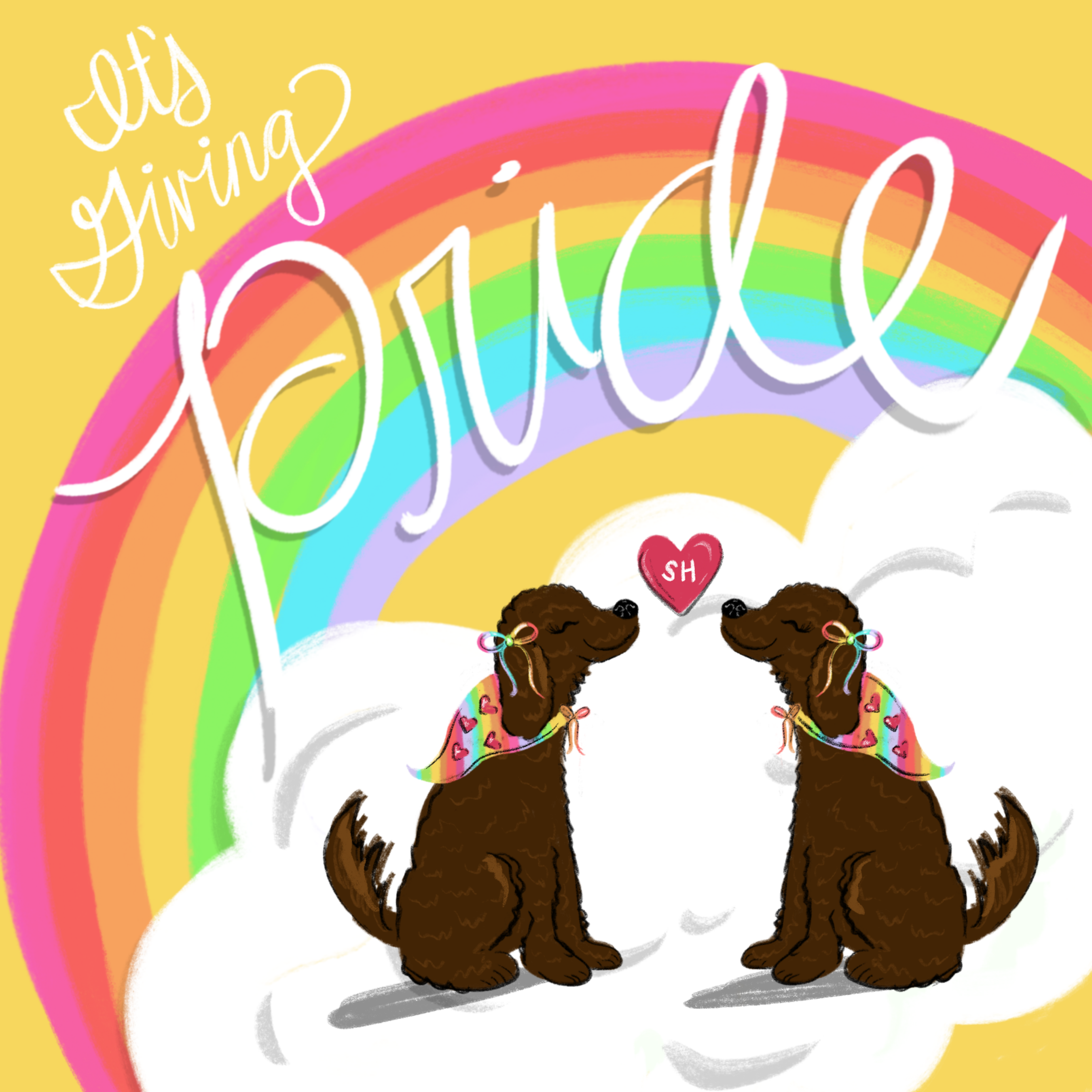 It's Giving Pride Greeting Card