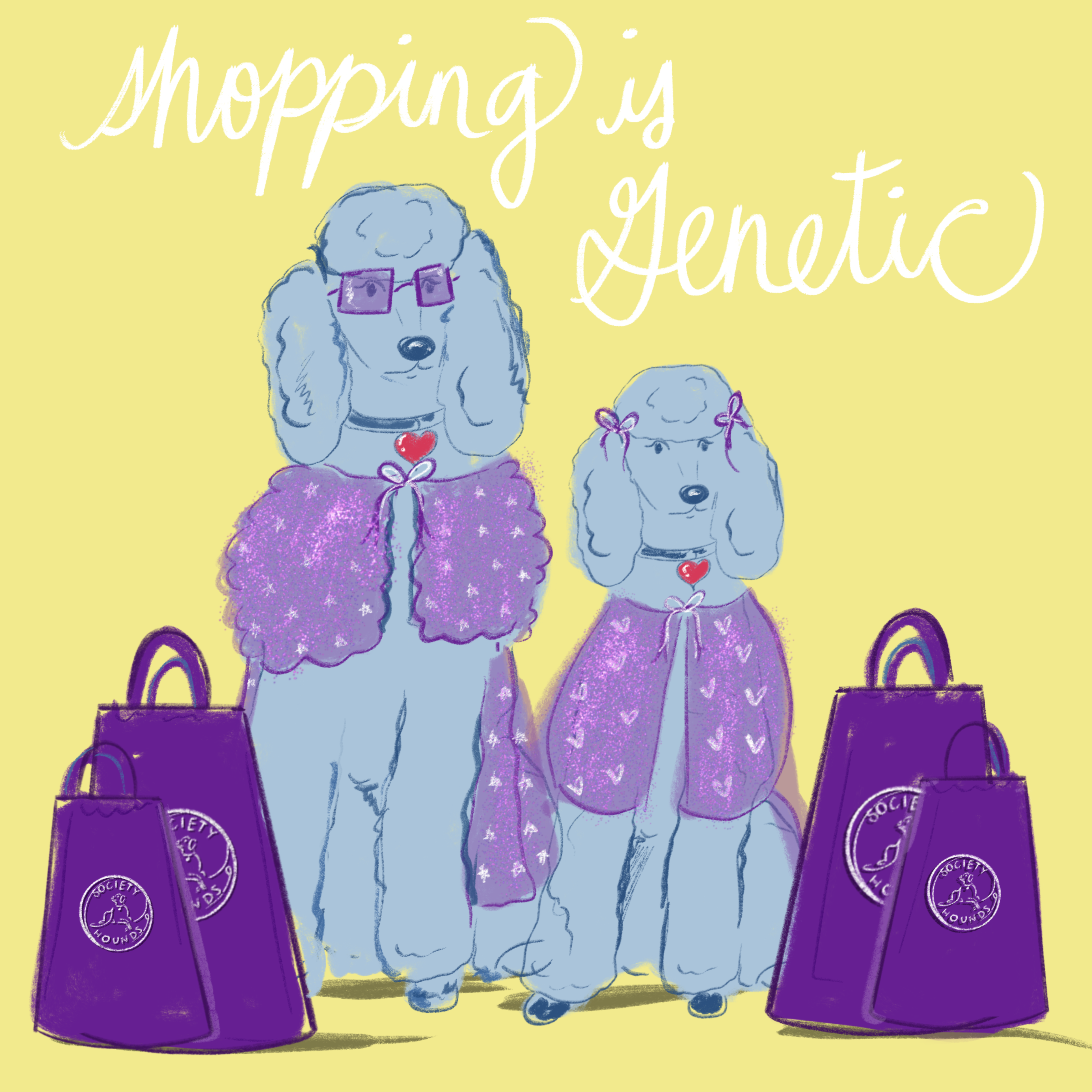 Shopping is Genetic Greeting Card