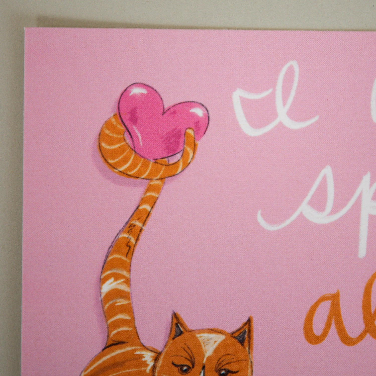 Nine Lives Tabby Cat Greeting Card