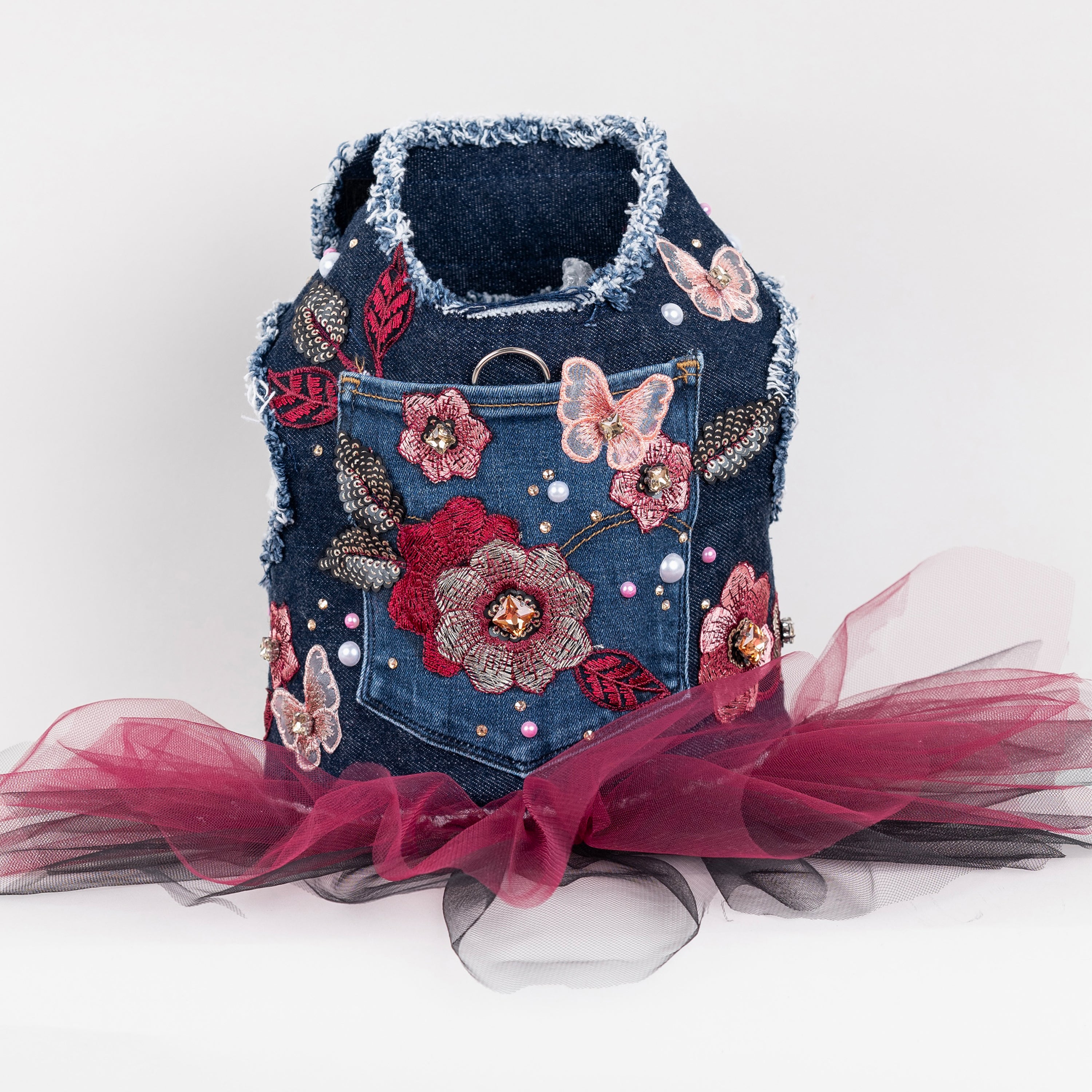 Cherry Blossom Denim Dress