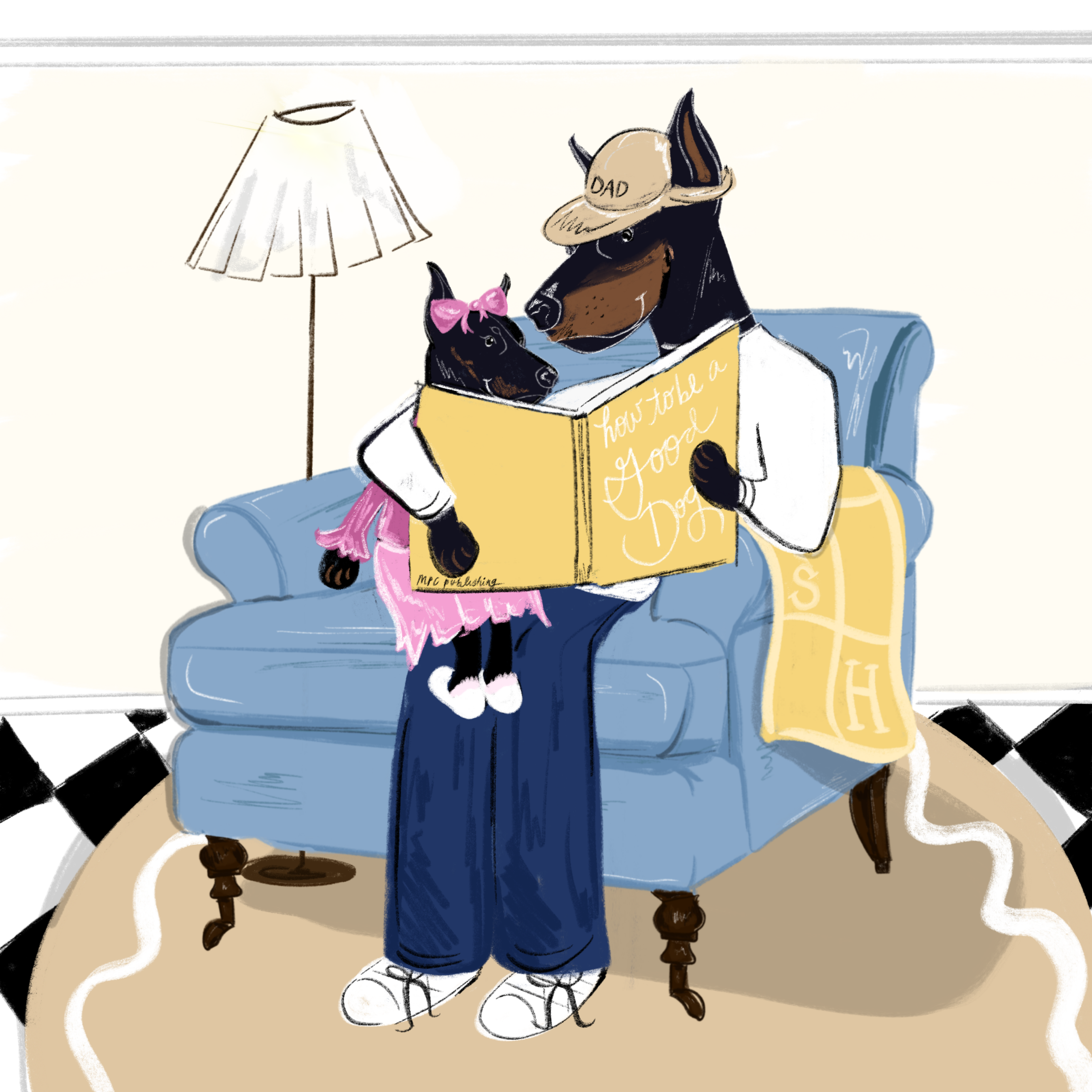 Girl Dad Greeting Card