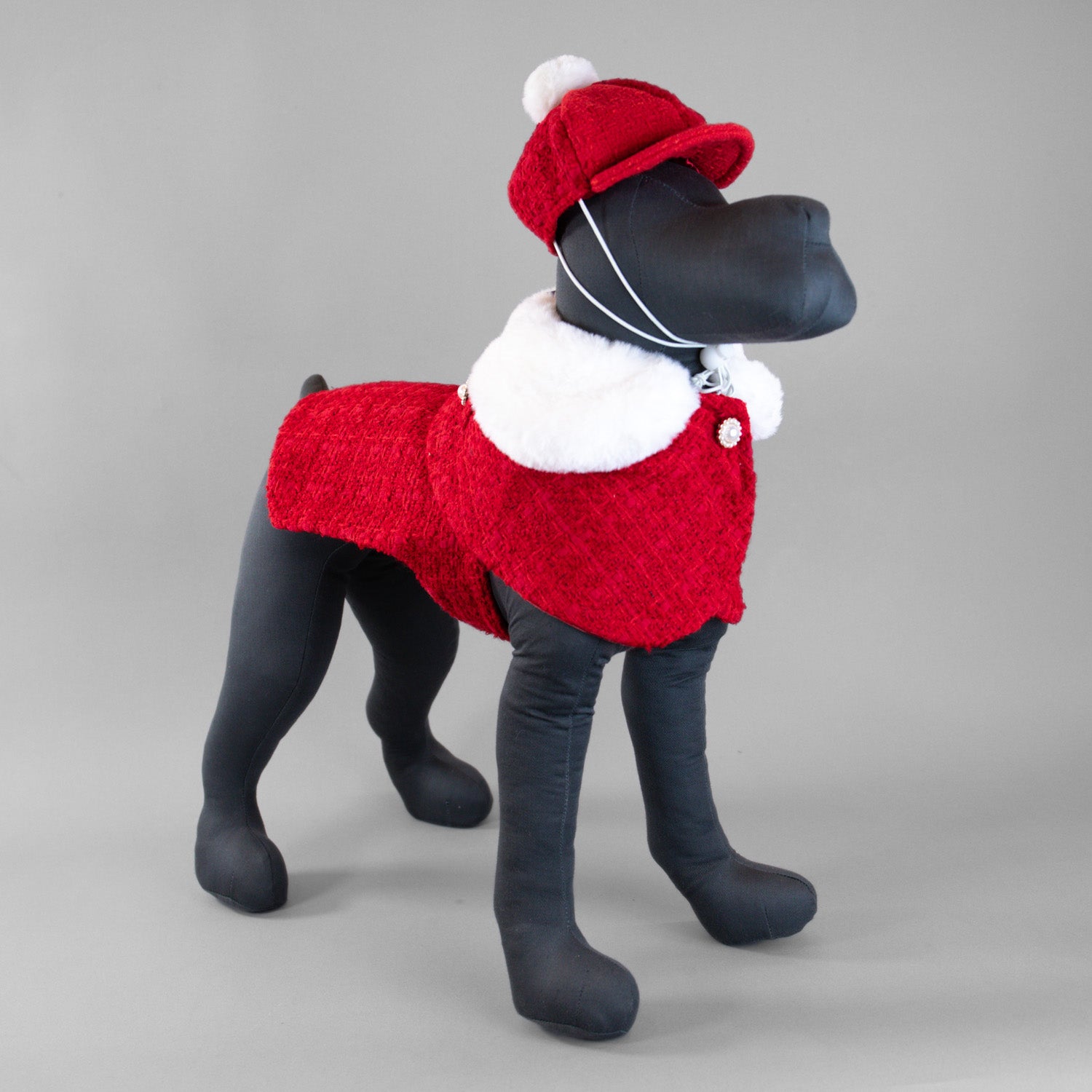 The Antoinette Overcoat Holiday Crimson