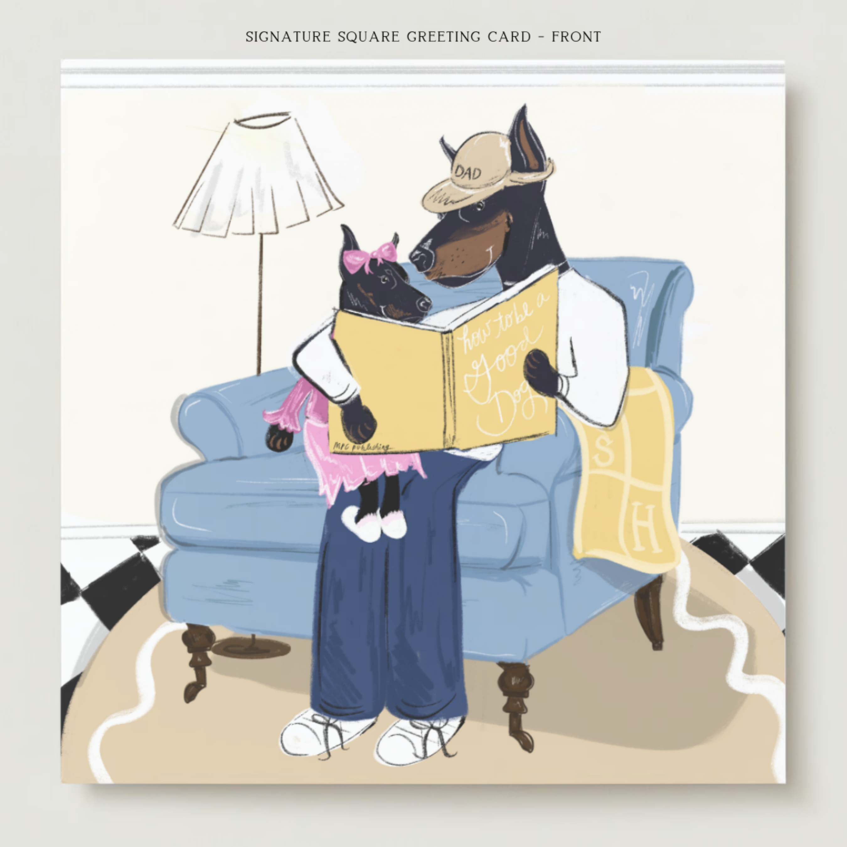 Girl Dad Greeting Card