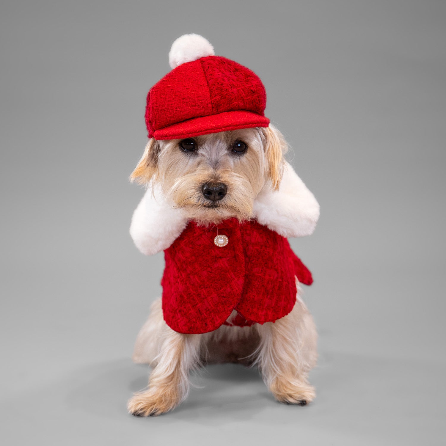 The Antoinette Overcoat Holiday Crimson