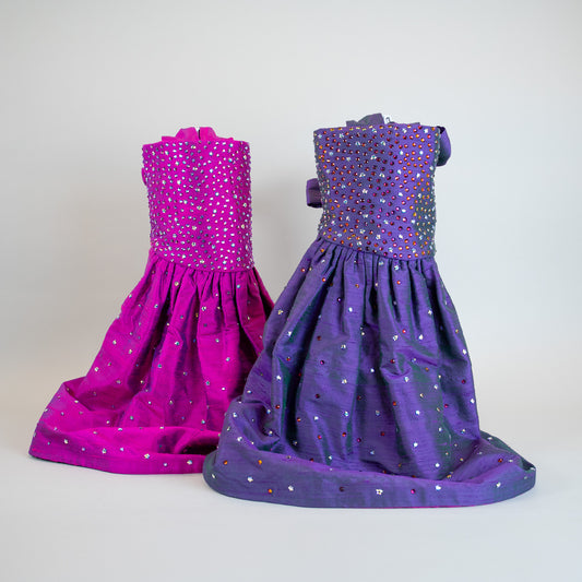 Ultraviolet Halter Gown