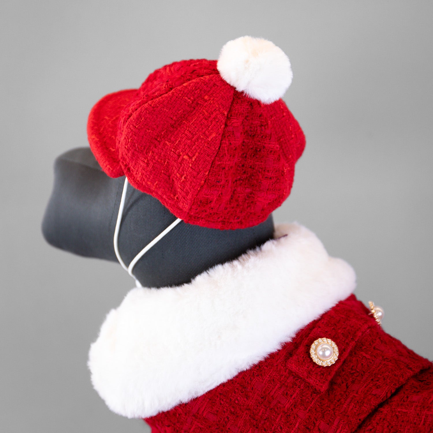 The Antoinette Overcoat Holiday Crimson