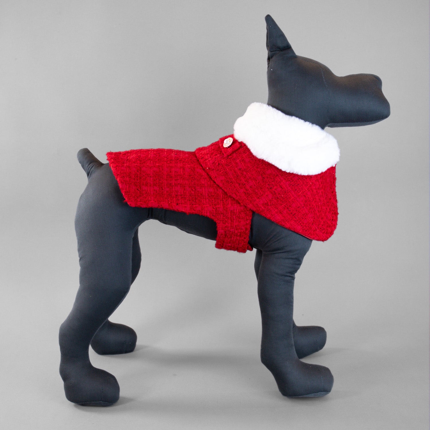 The Antoinette Overcoat Holiday Crimson