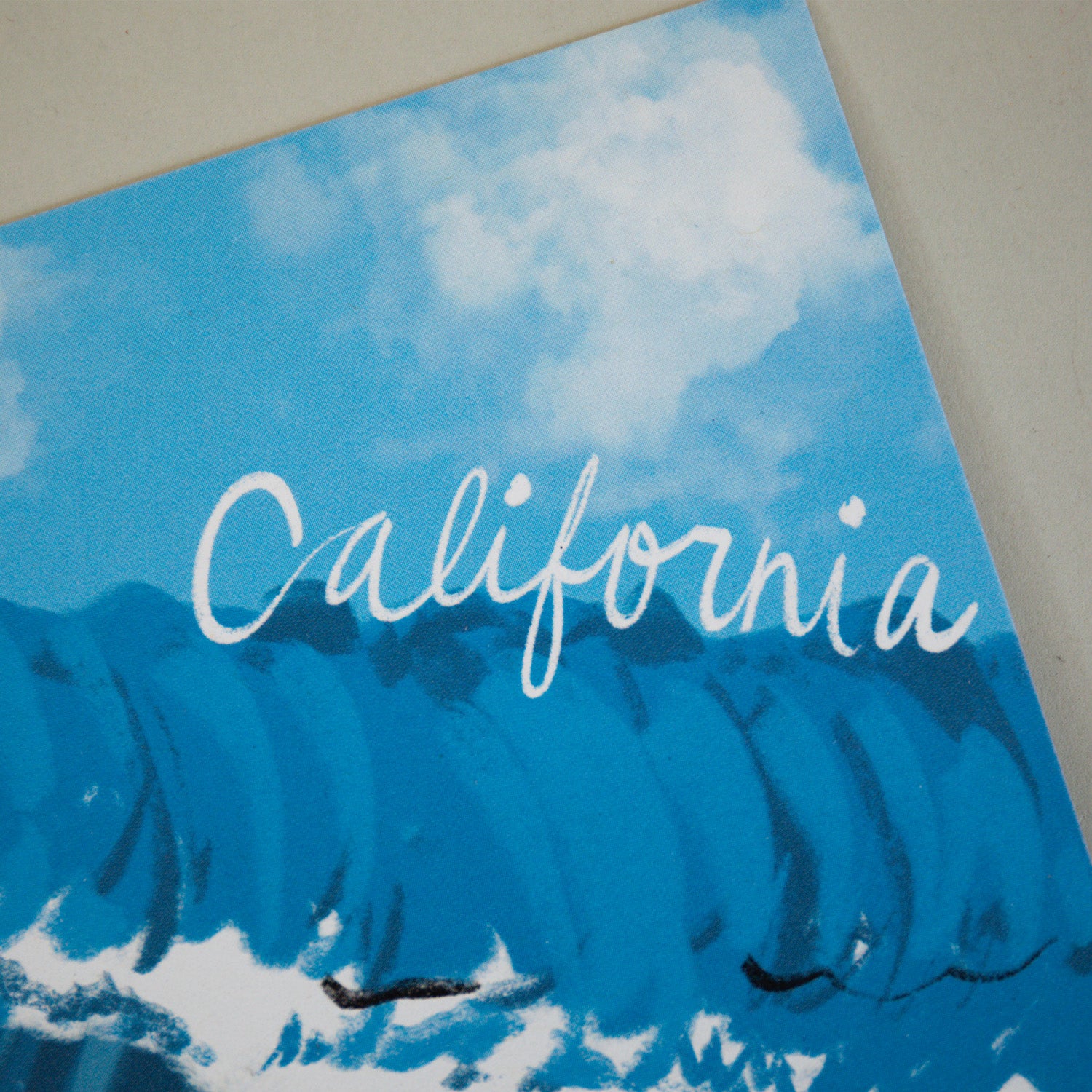 Surfing Cali Pup Greeting Card