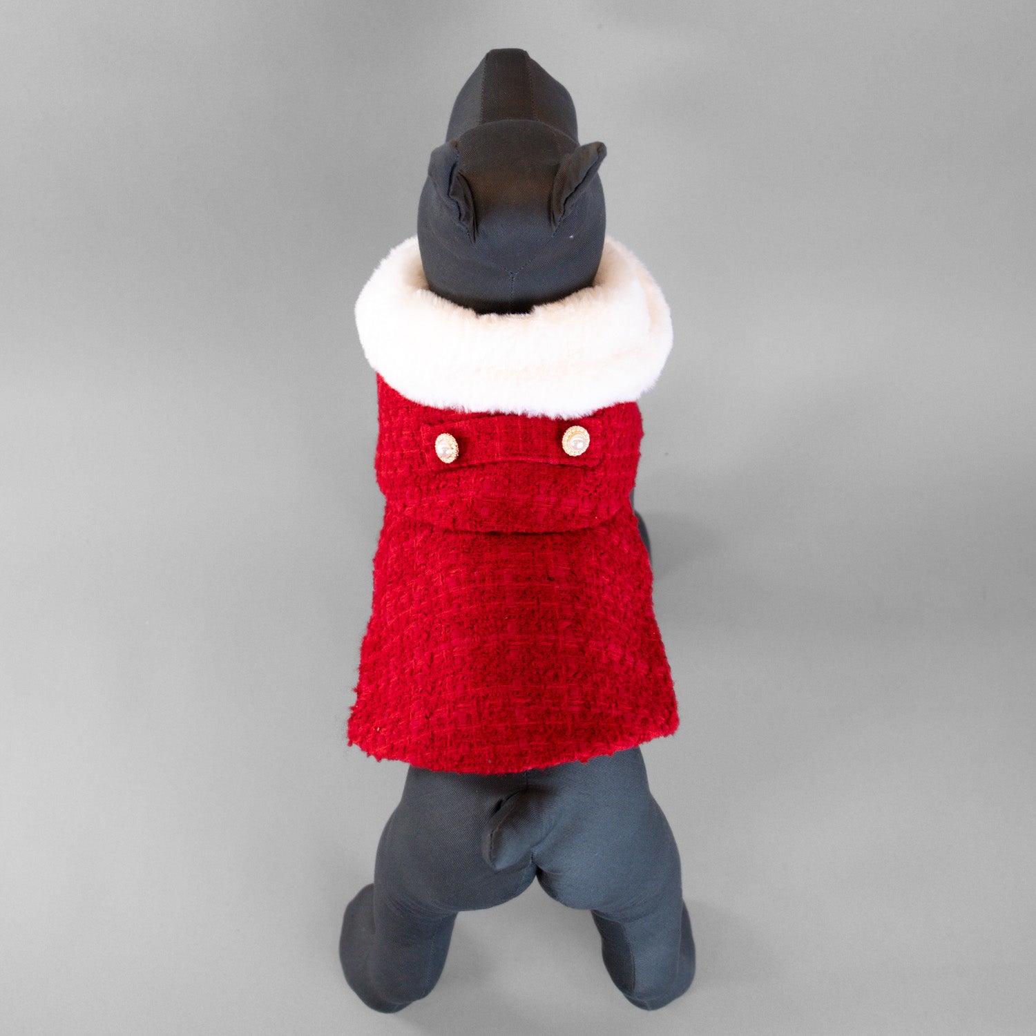 The Antoinette Overcoat Holiday Crimson