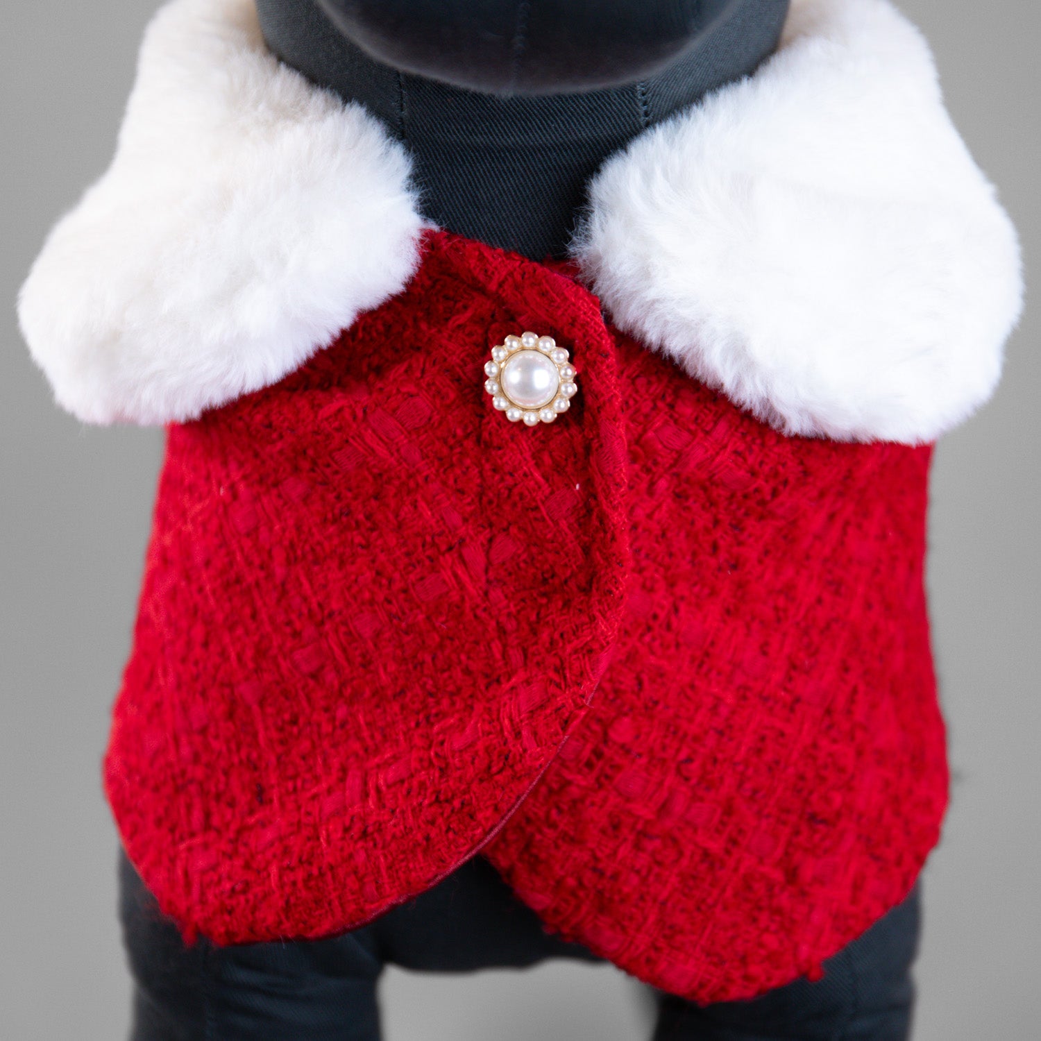 The Antoinette Overcoat Holiday Crimson