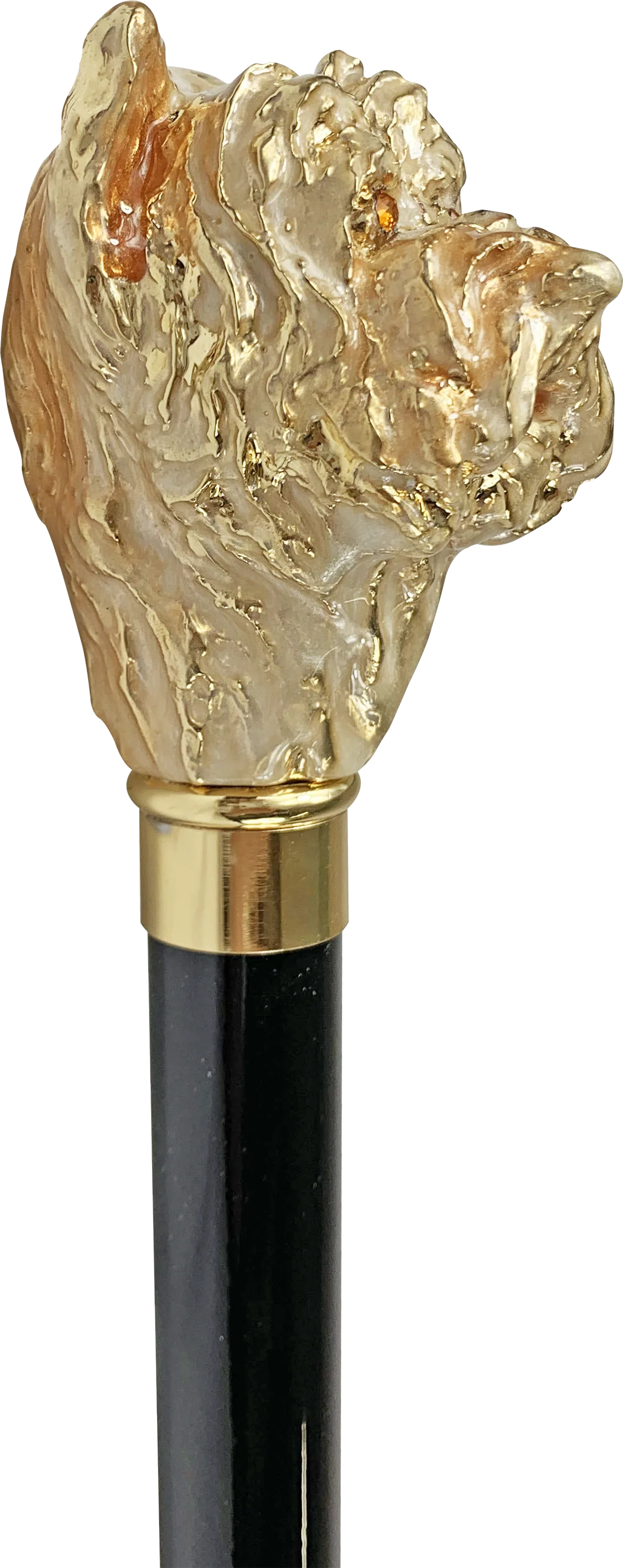 24k Yorkie Walking Cane