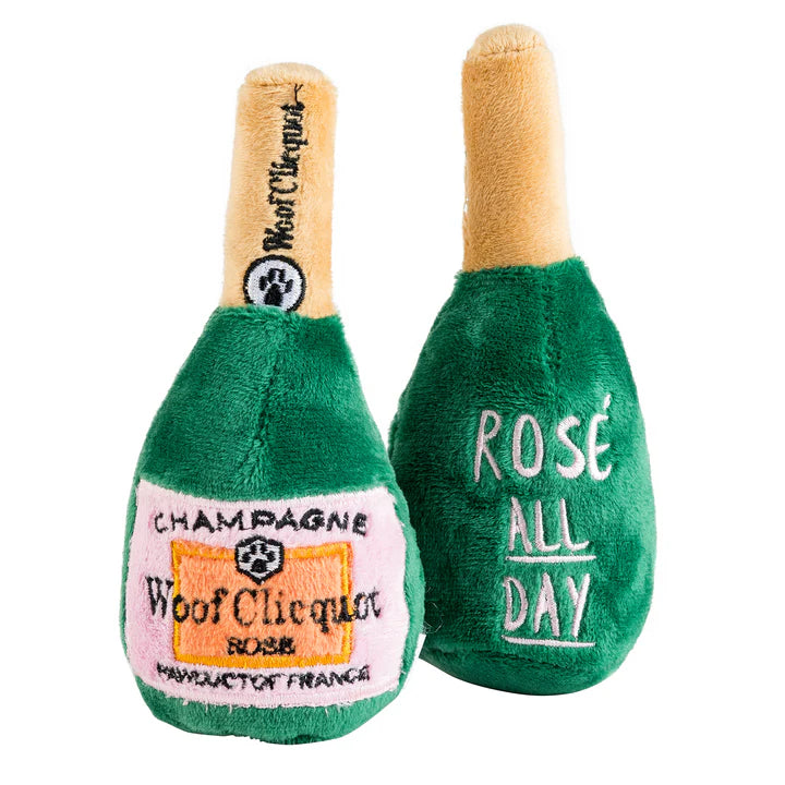 Rosé Woof Clicquot Champagne Toy