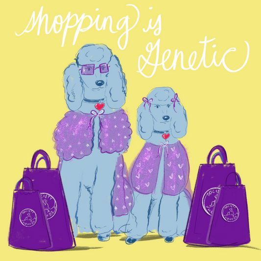Shopping is Genetic Greeting Card