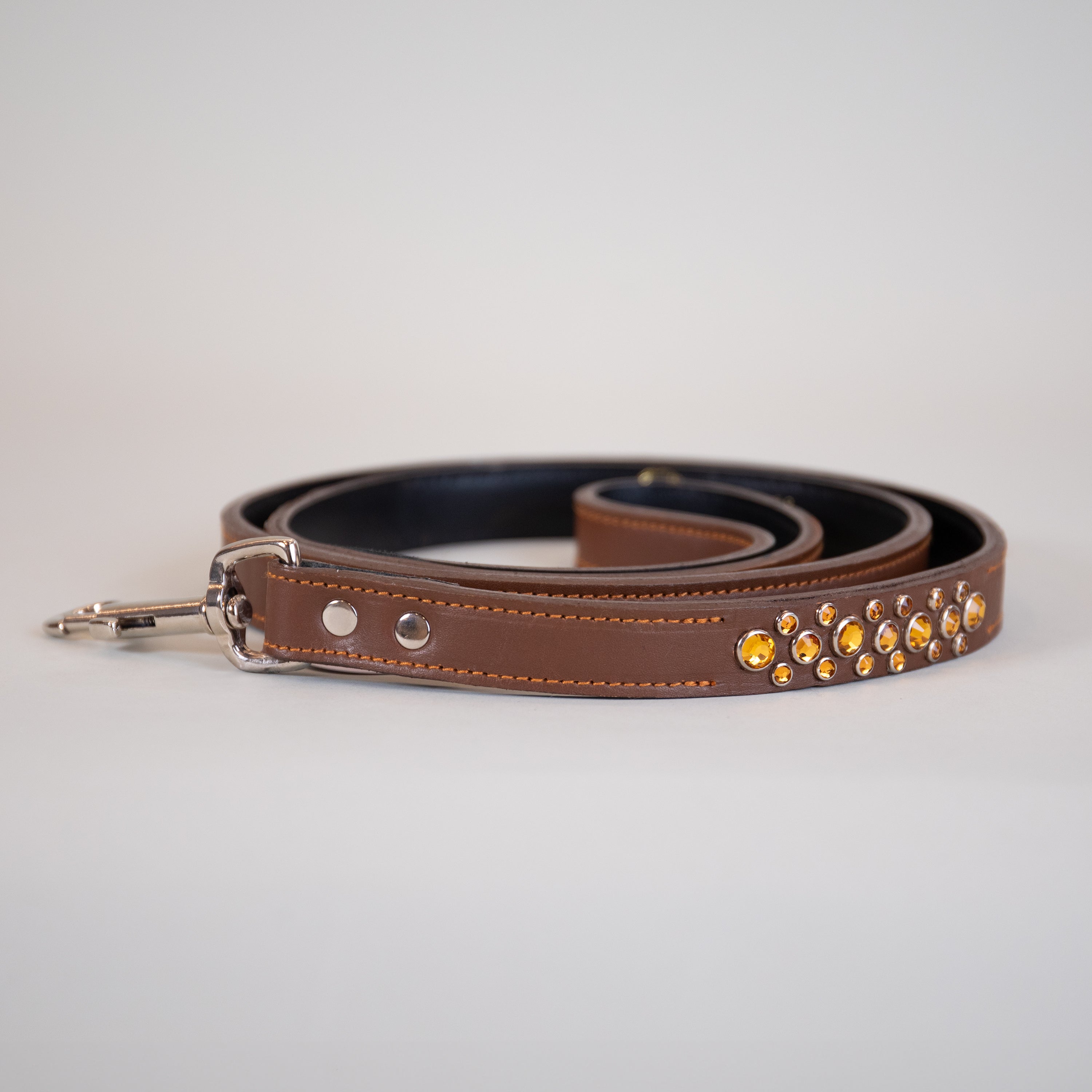 Brown Abu matching leash