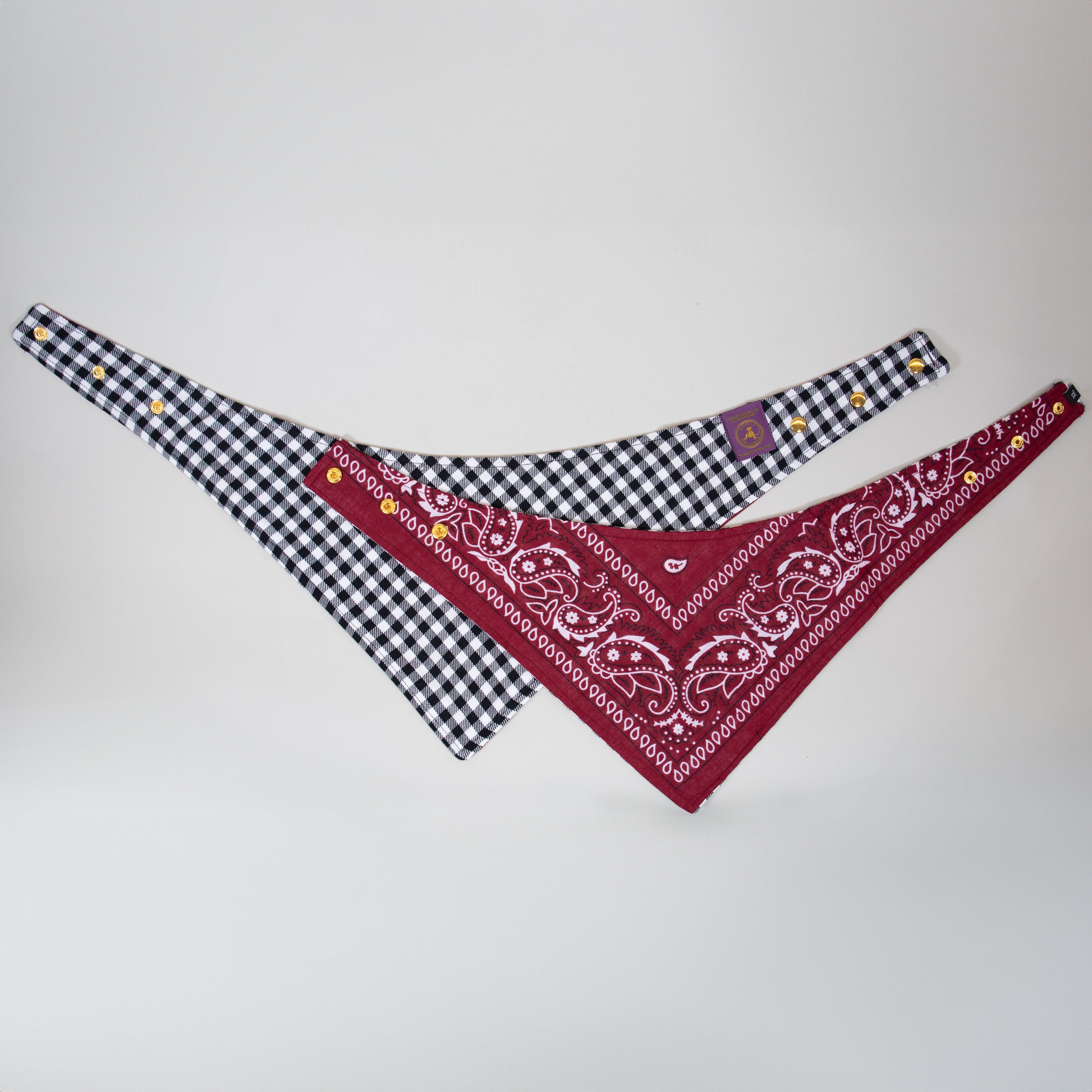 Gingham Reversible Bandanas