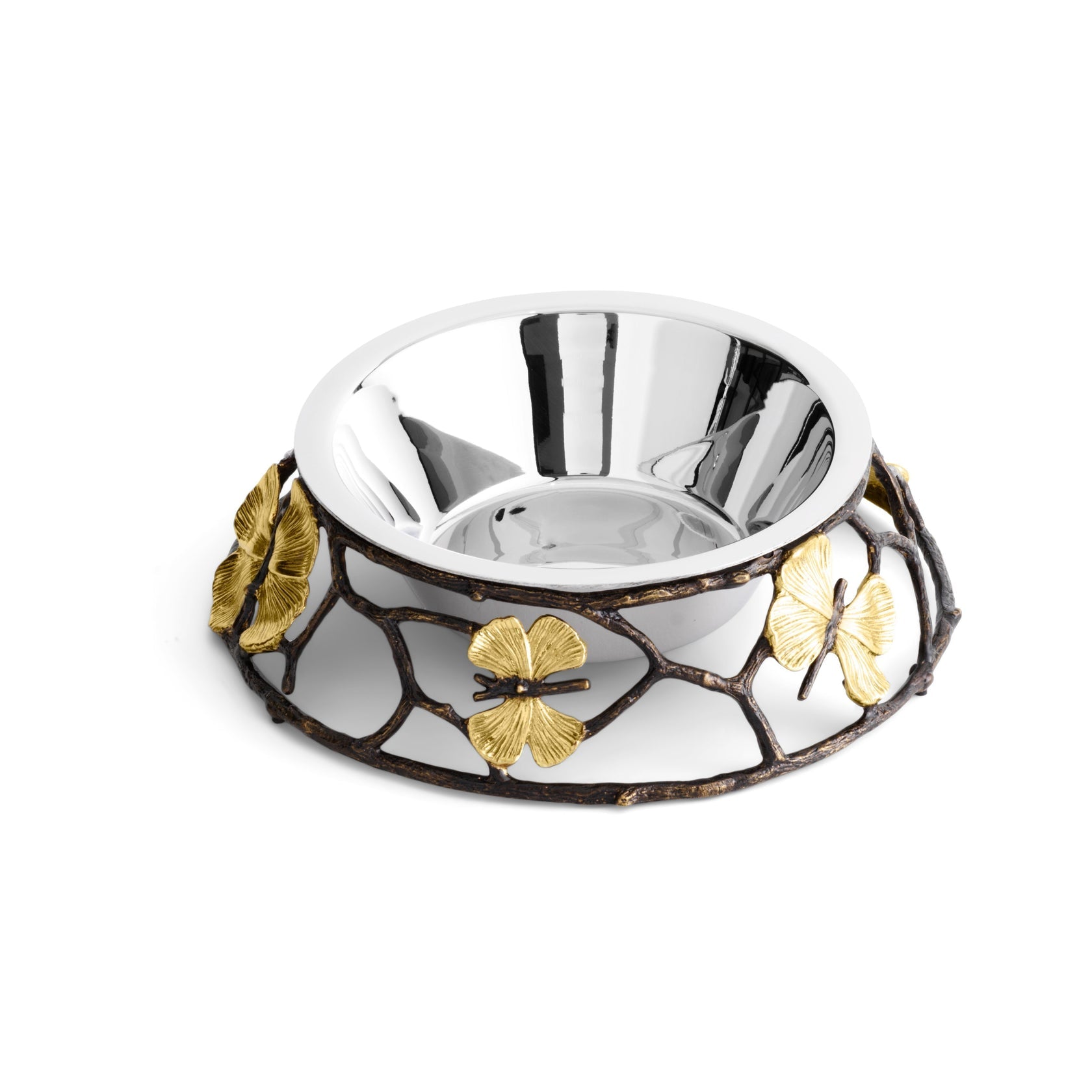 Bullion Butterfly Dog Bowl
