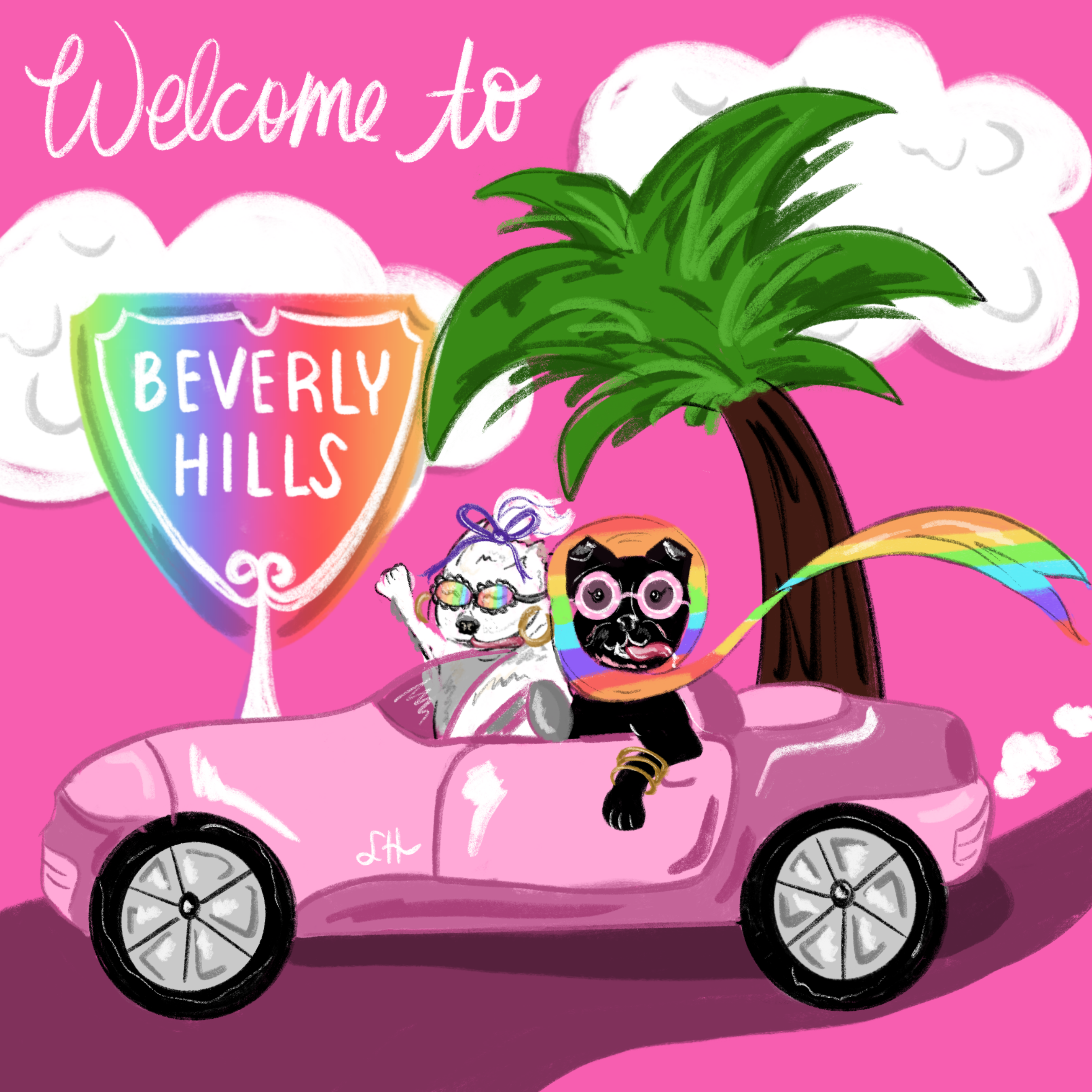Welcome to Beverly Hills Greeting Card