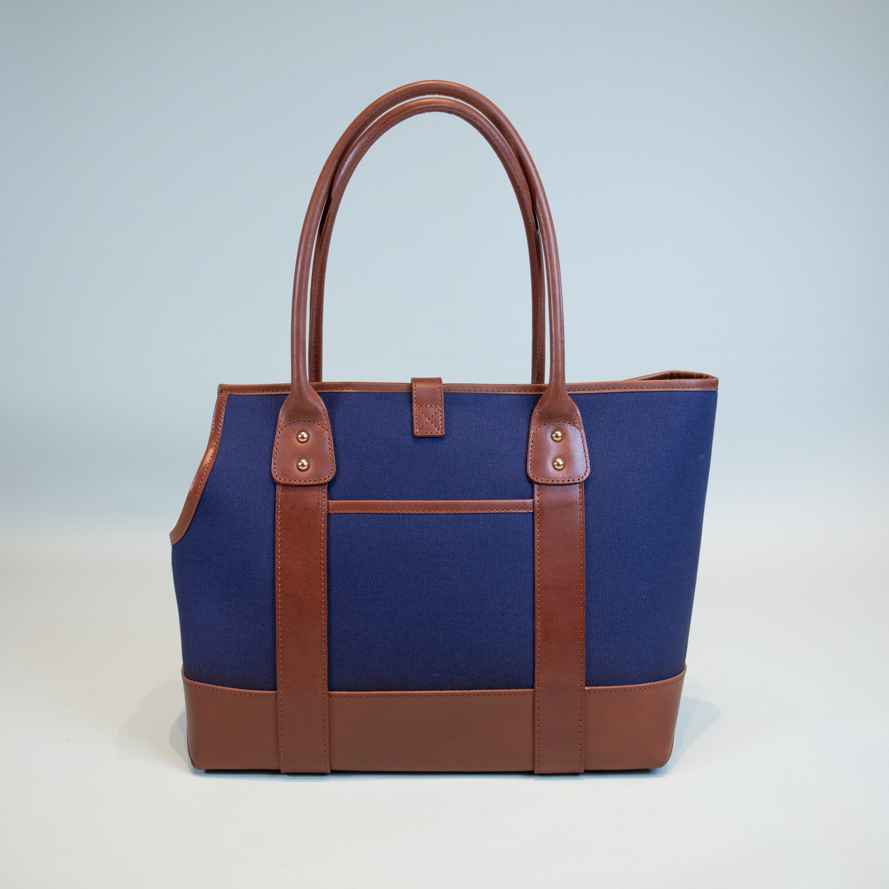 Ralph Lauren Leather & Canvas Polo Tote