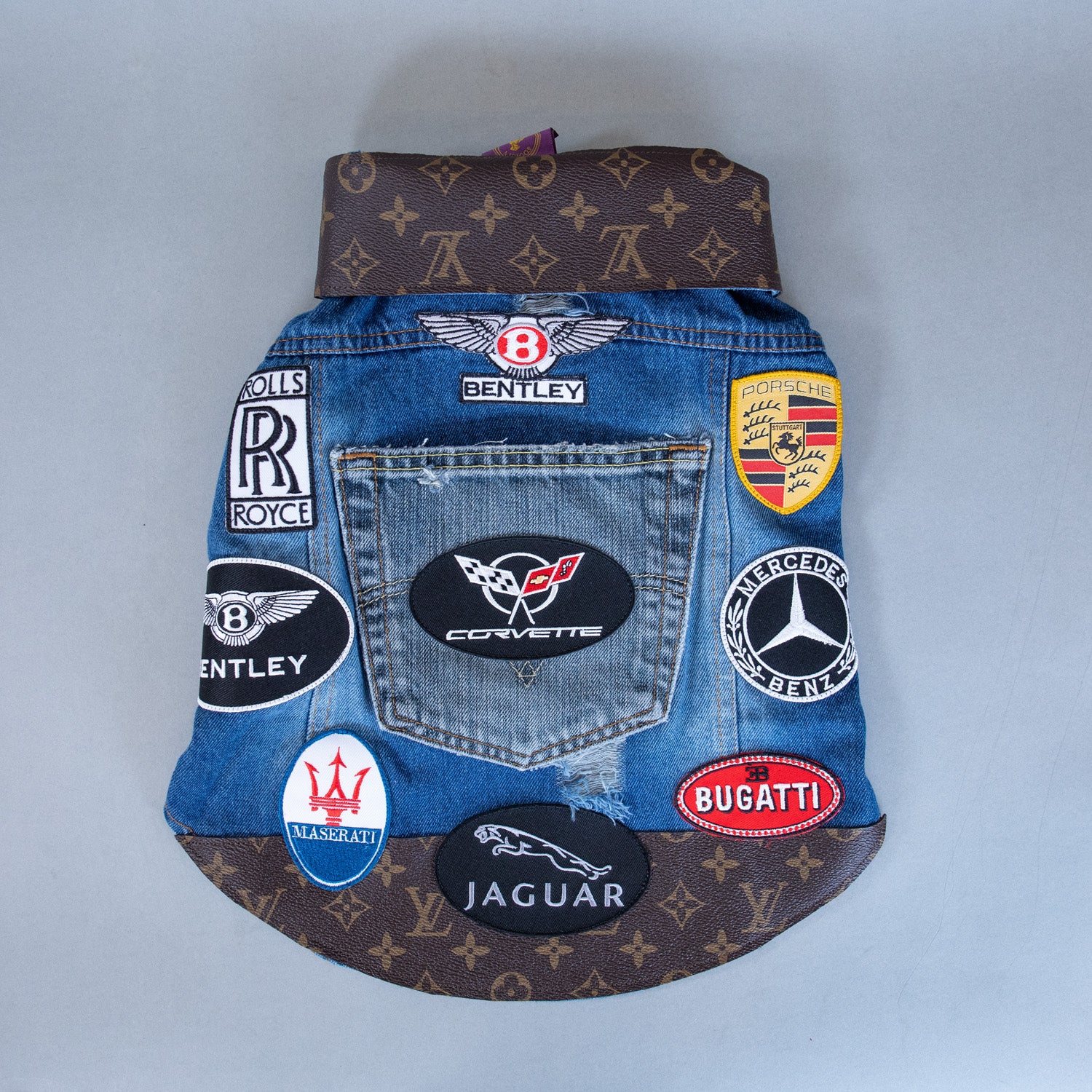 Luxury Car Denim Vest