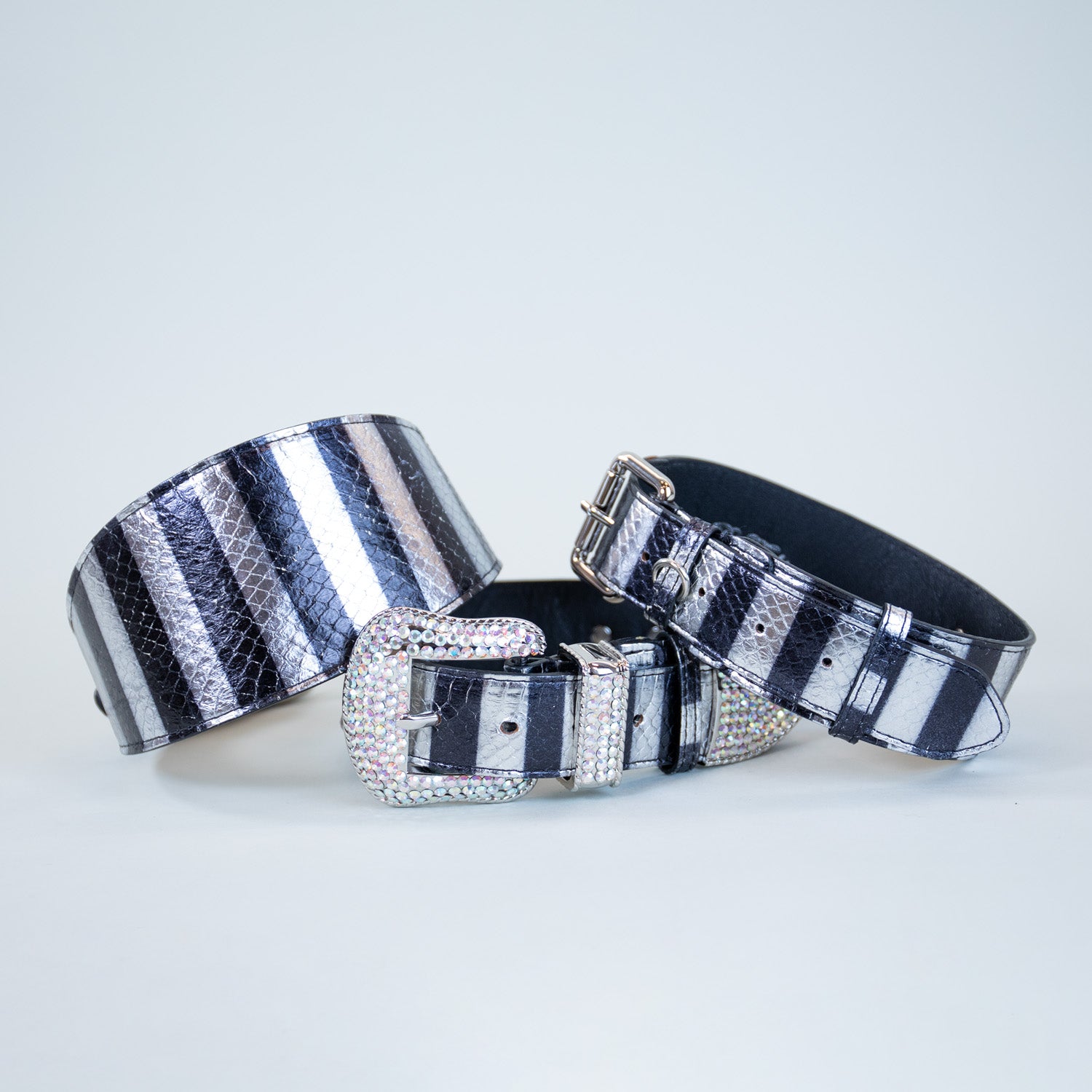 Zebra Crossing Leather Collars