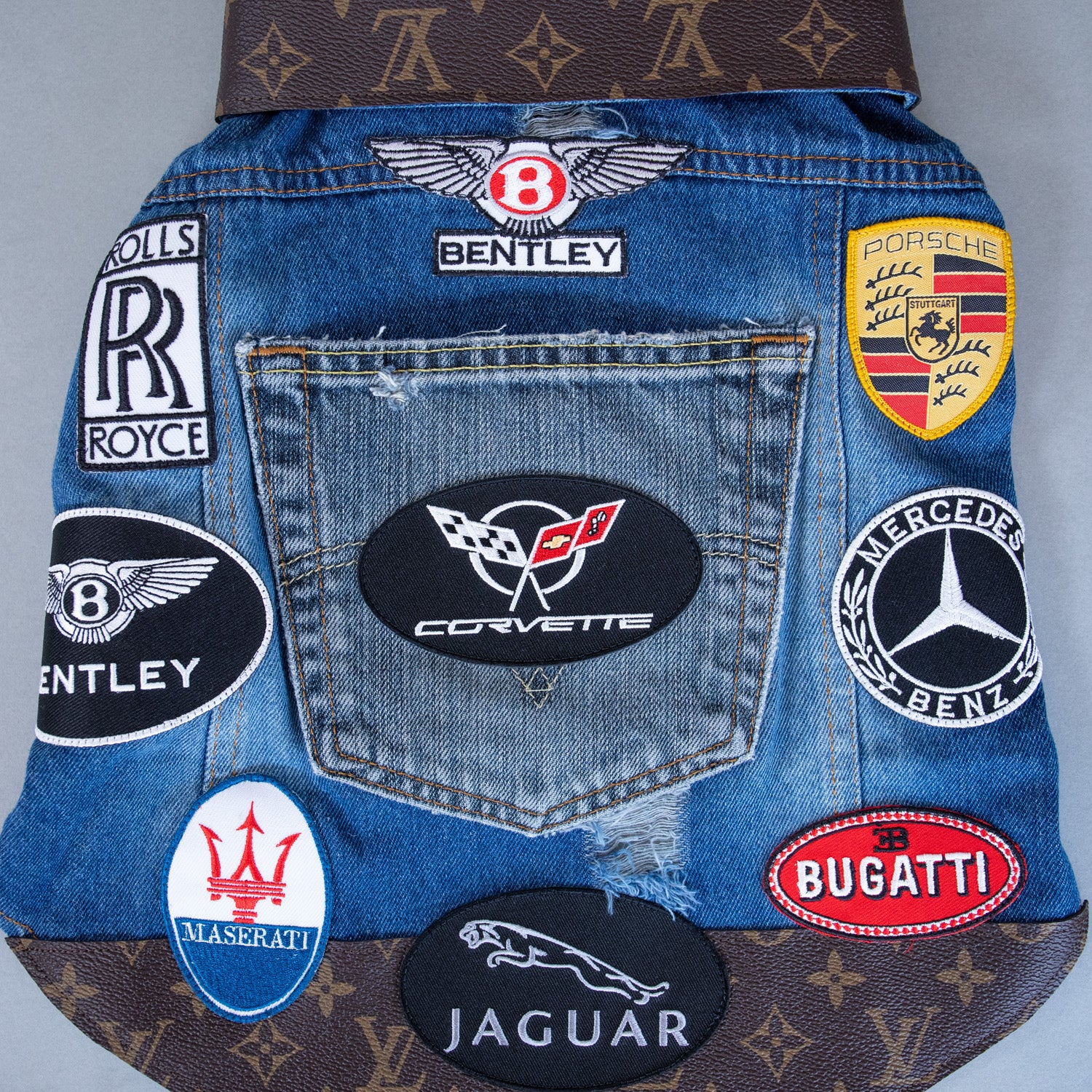 Luxury Car Denim Vest