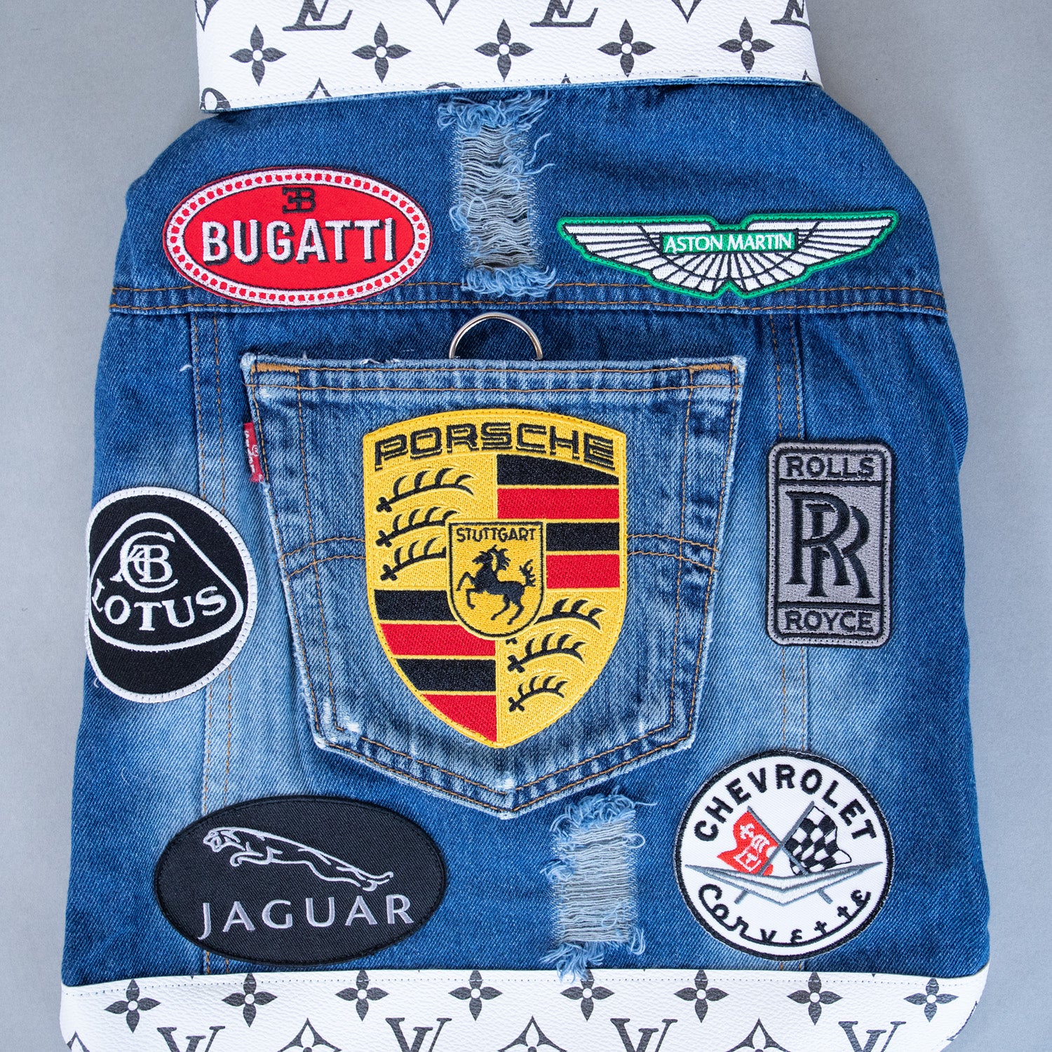 Luxury Car Denim Vest