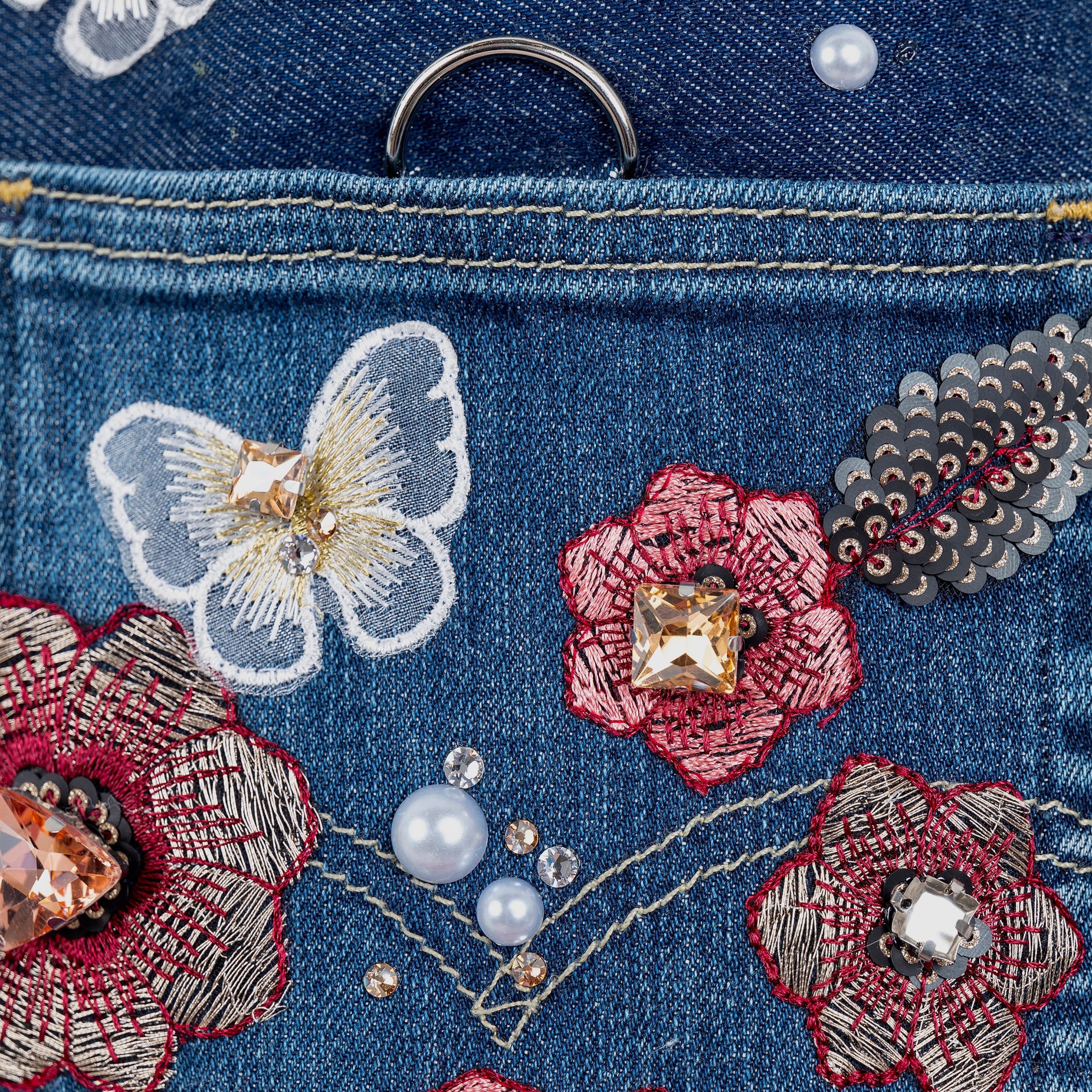 Cherry Blossom Denim Dress Cherry Blossom Denim Dress