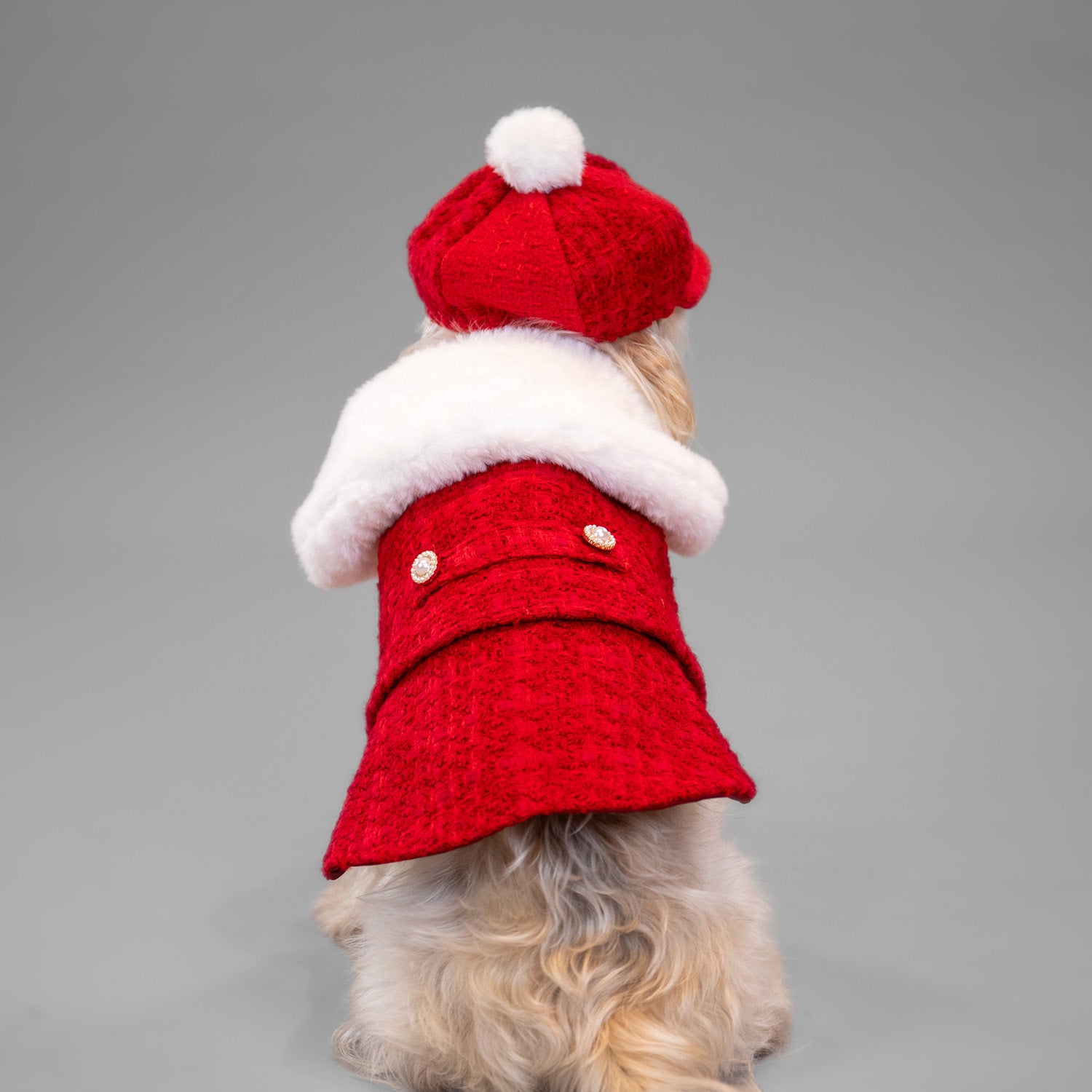 The Antoinette Overcoat Holiday Crimson