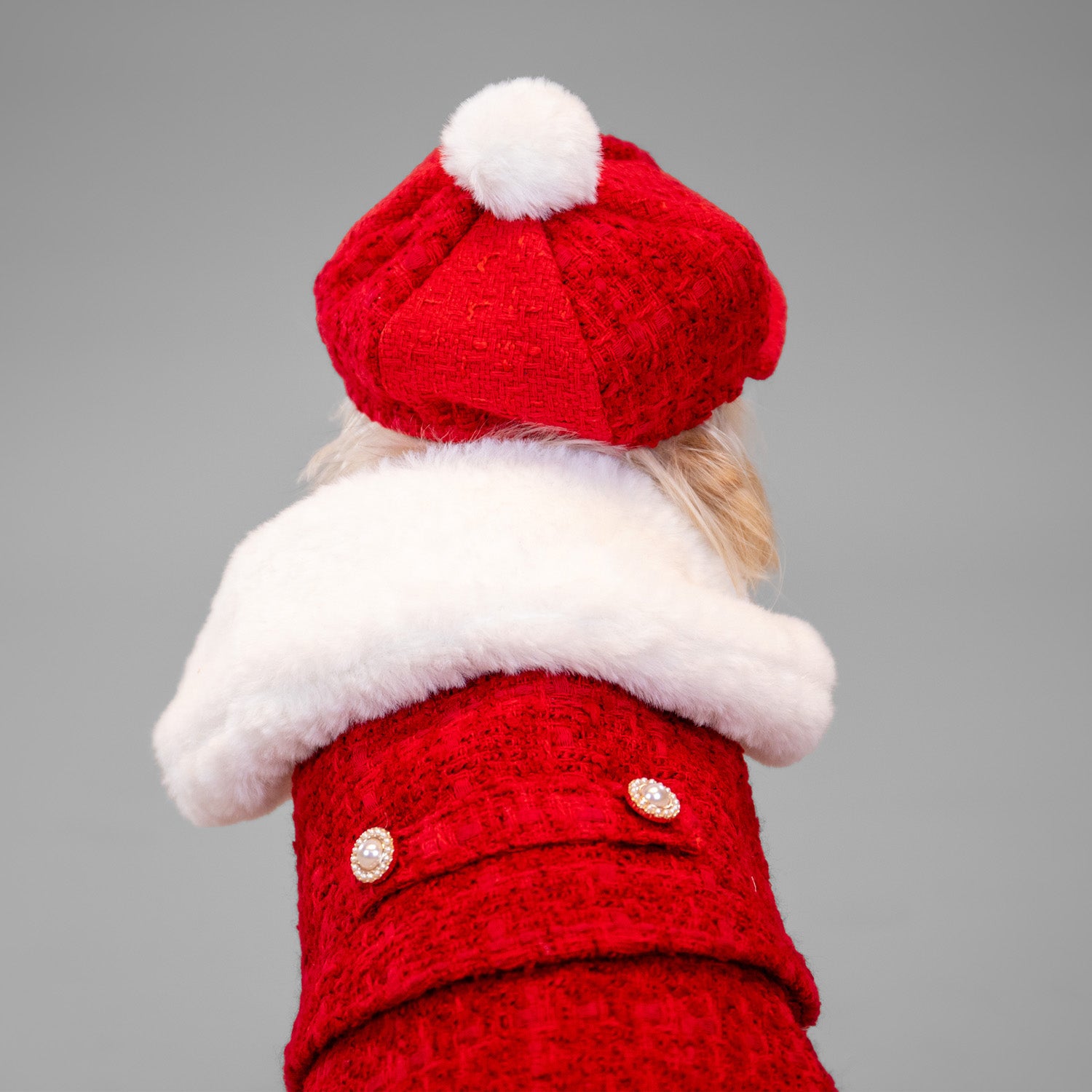 The Antoinette Overcoat Holiday Crimson