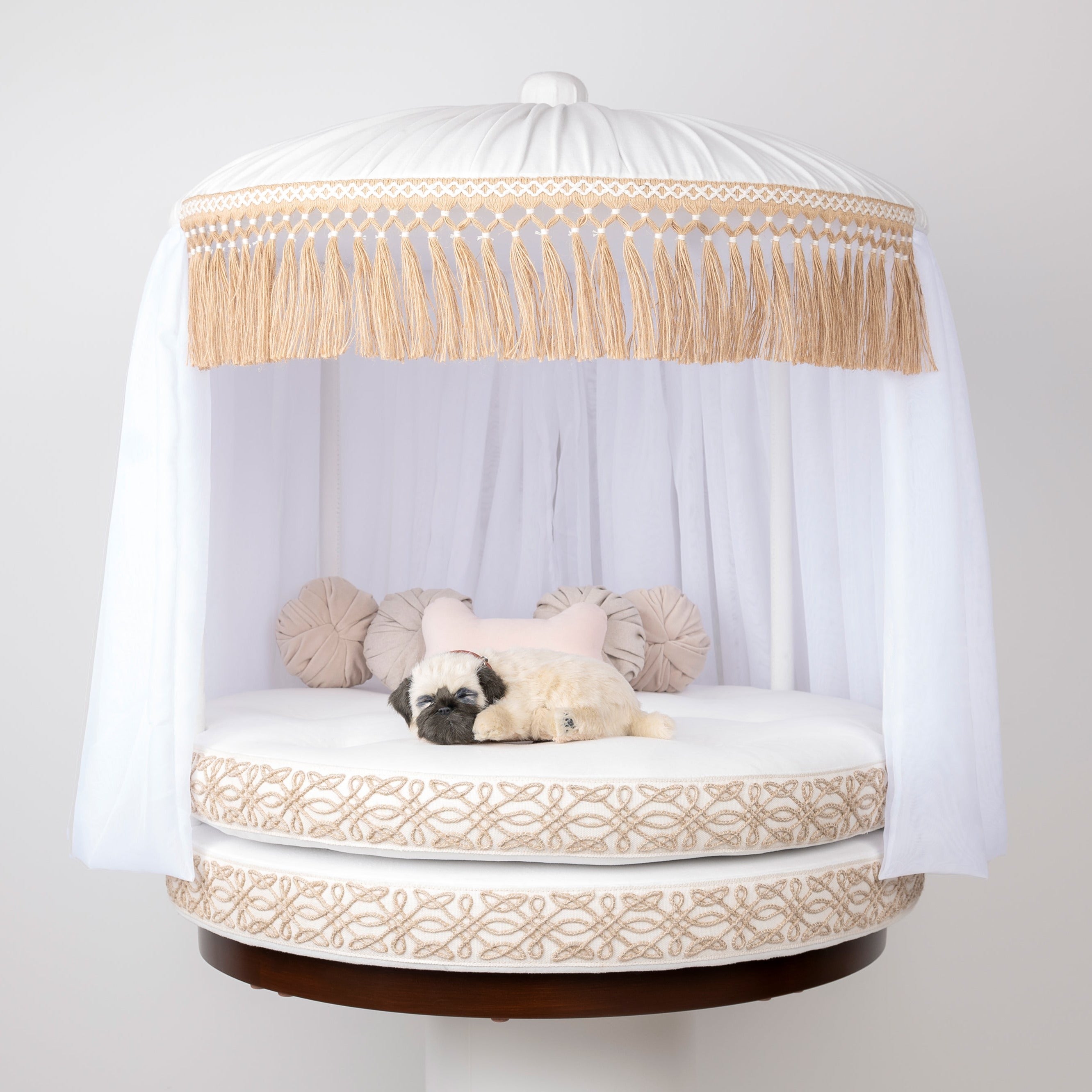 Luxury Canopy Dog Bed Outdoor Dog Bed With Canopy Breathable
