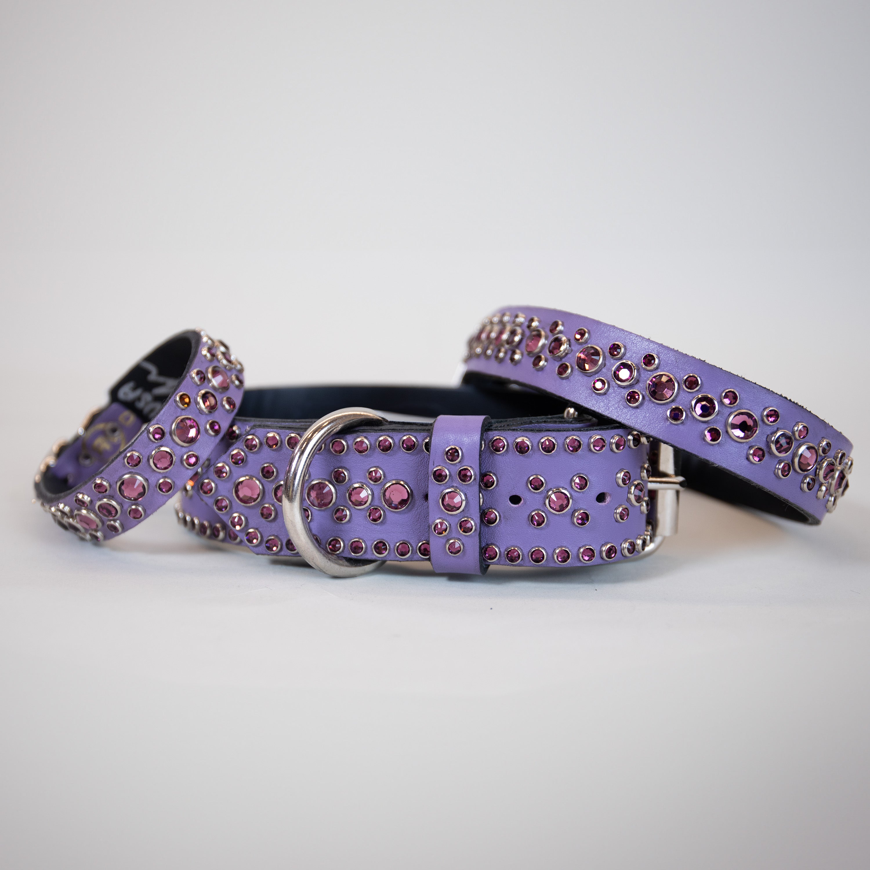 Aladdin color way featuring a purple leather and red gems