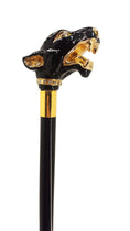 Load image into Gallery viewer, 24k Canis Panther Walking Cane
