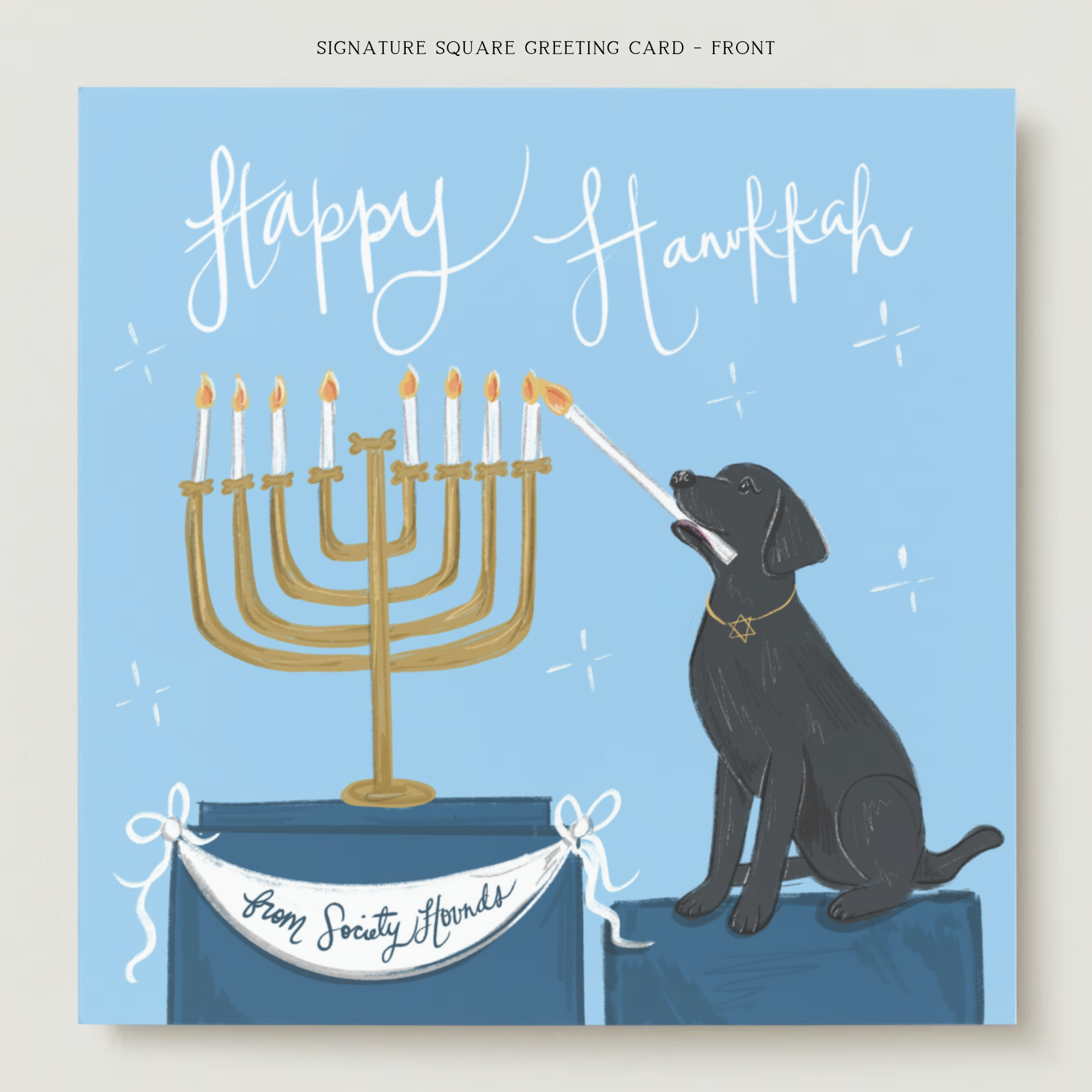 Happy Hanukkah Greeting Card