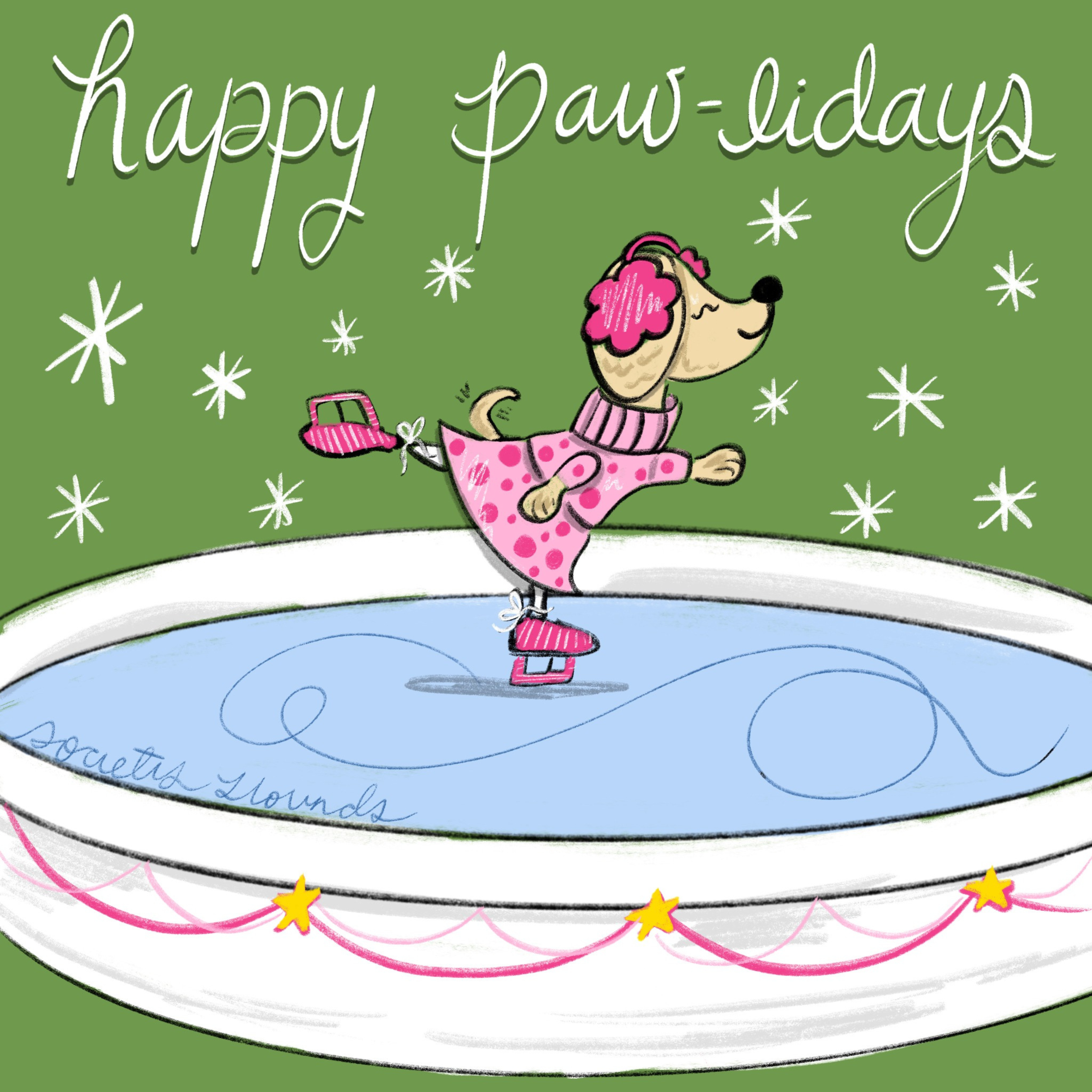 Happy Pawlidays Greeting Cards