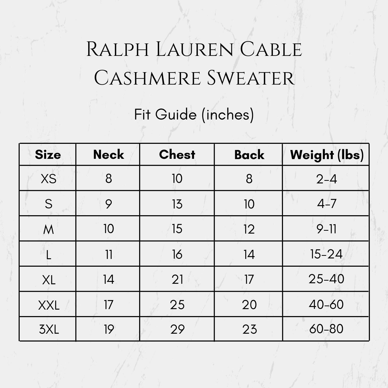 Ralph Lauren Dog Cable Cashmere Sweater