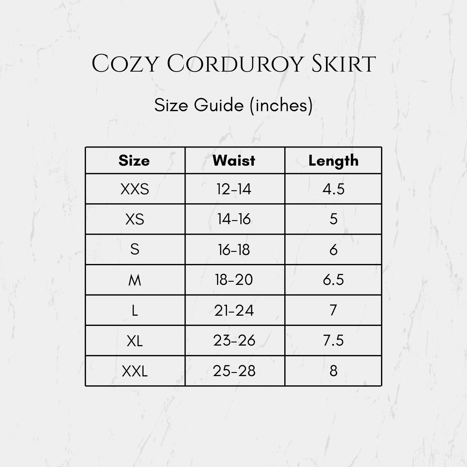 Cozy Corduroy Skirt