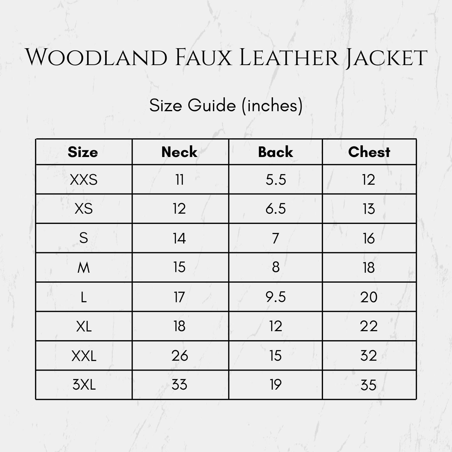Woodland Faux Leather Jacket
