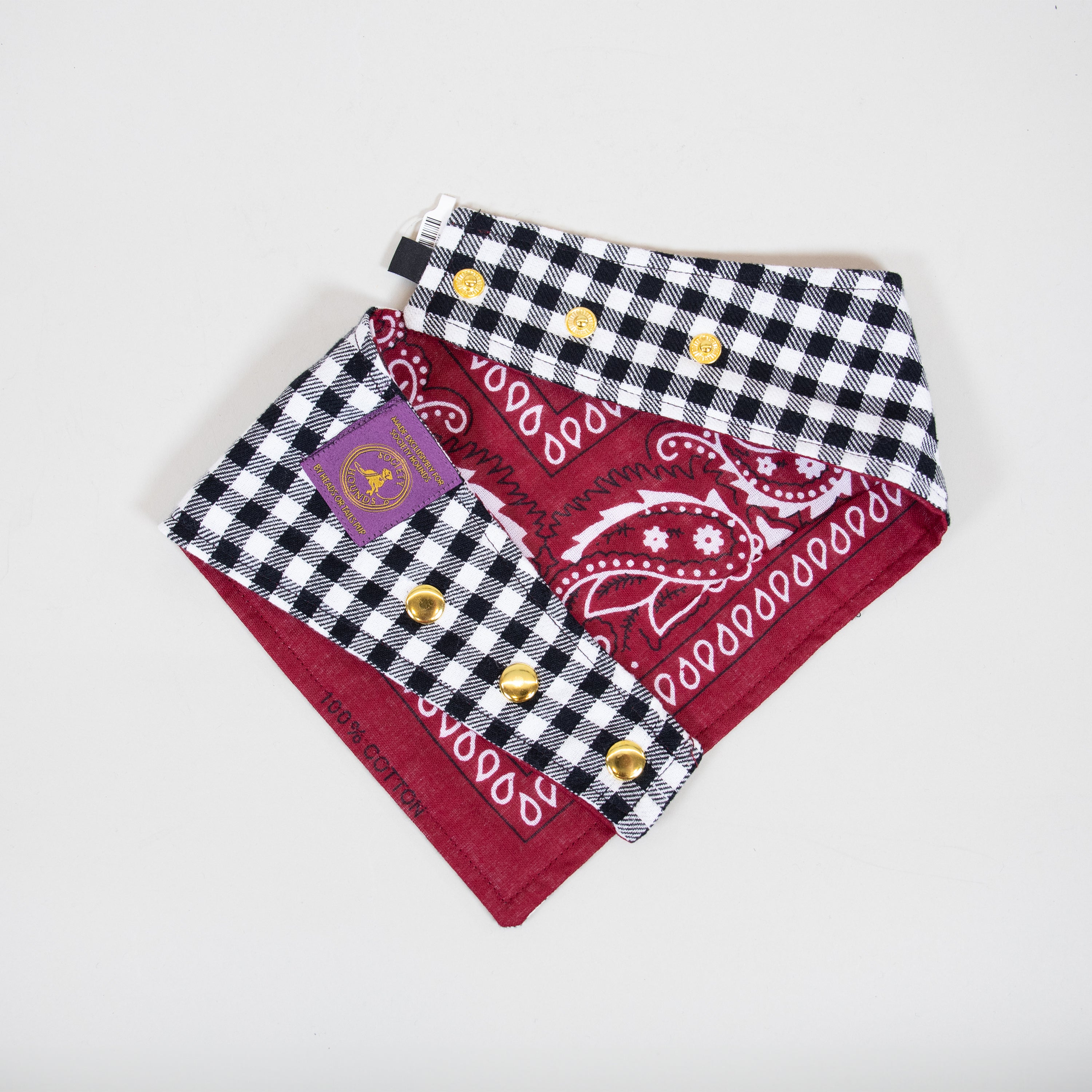 Gingham Reversible Bandanas