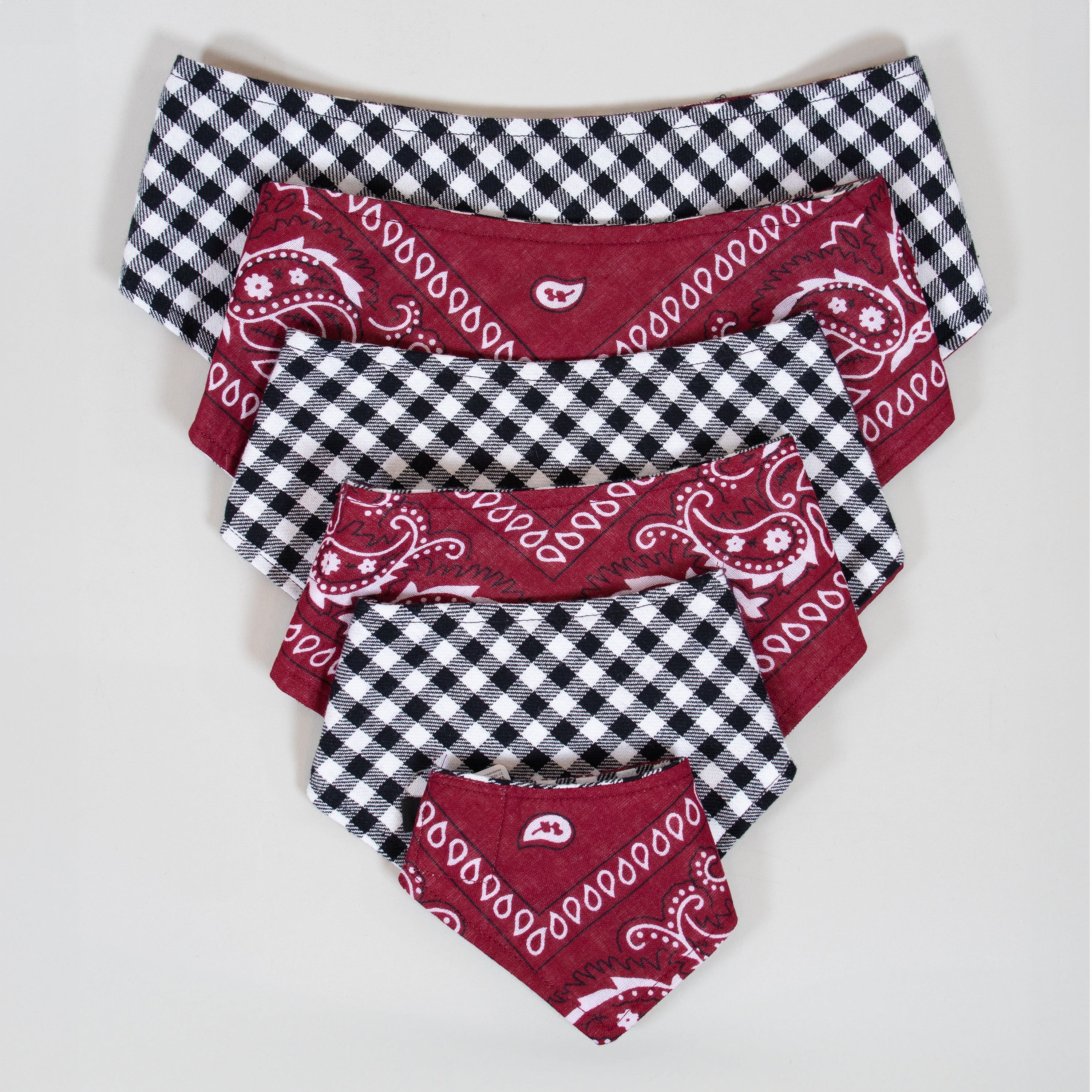 Gingham Reversible Bandanas