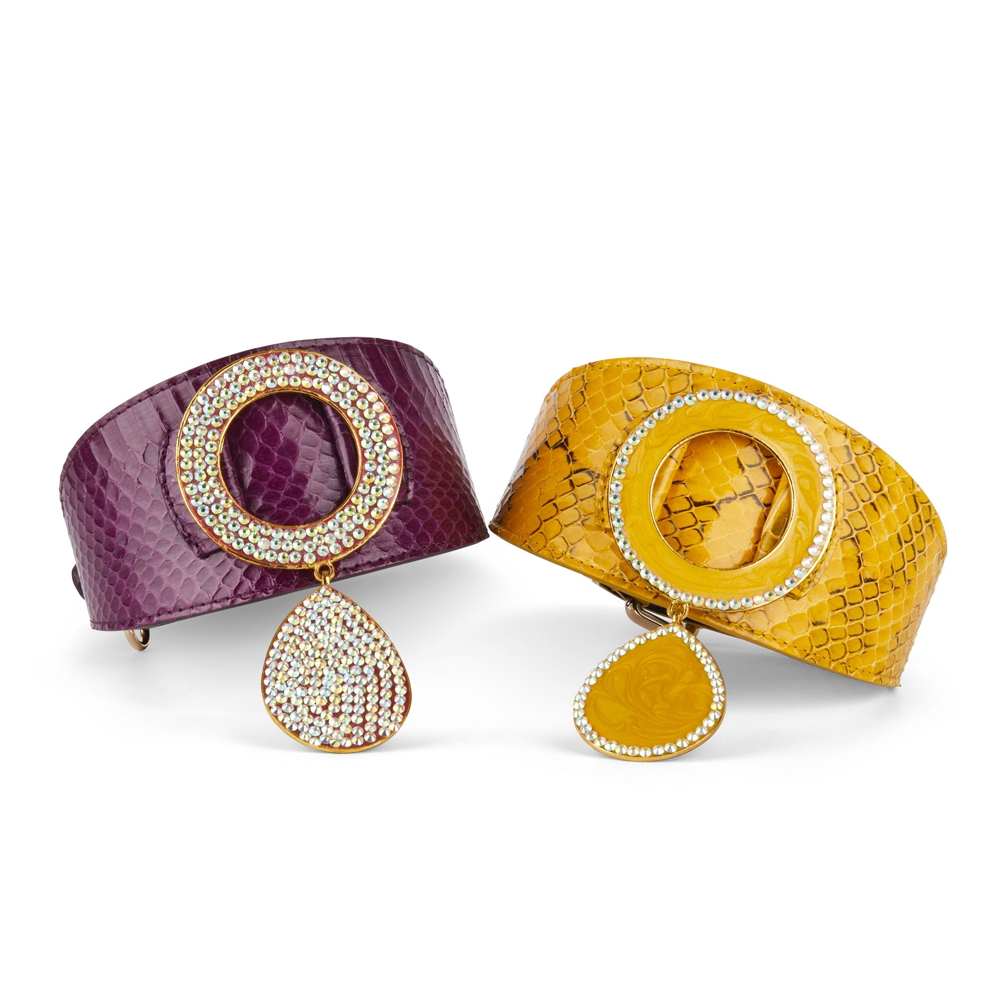Solar Flare Snake Print Collars