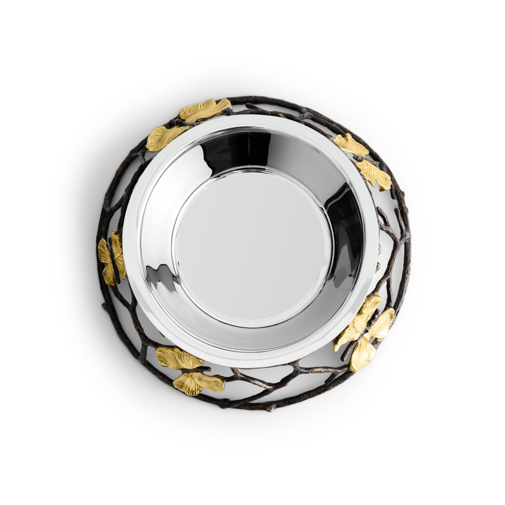 Bullion Butterfly Dog Bowl